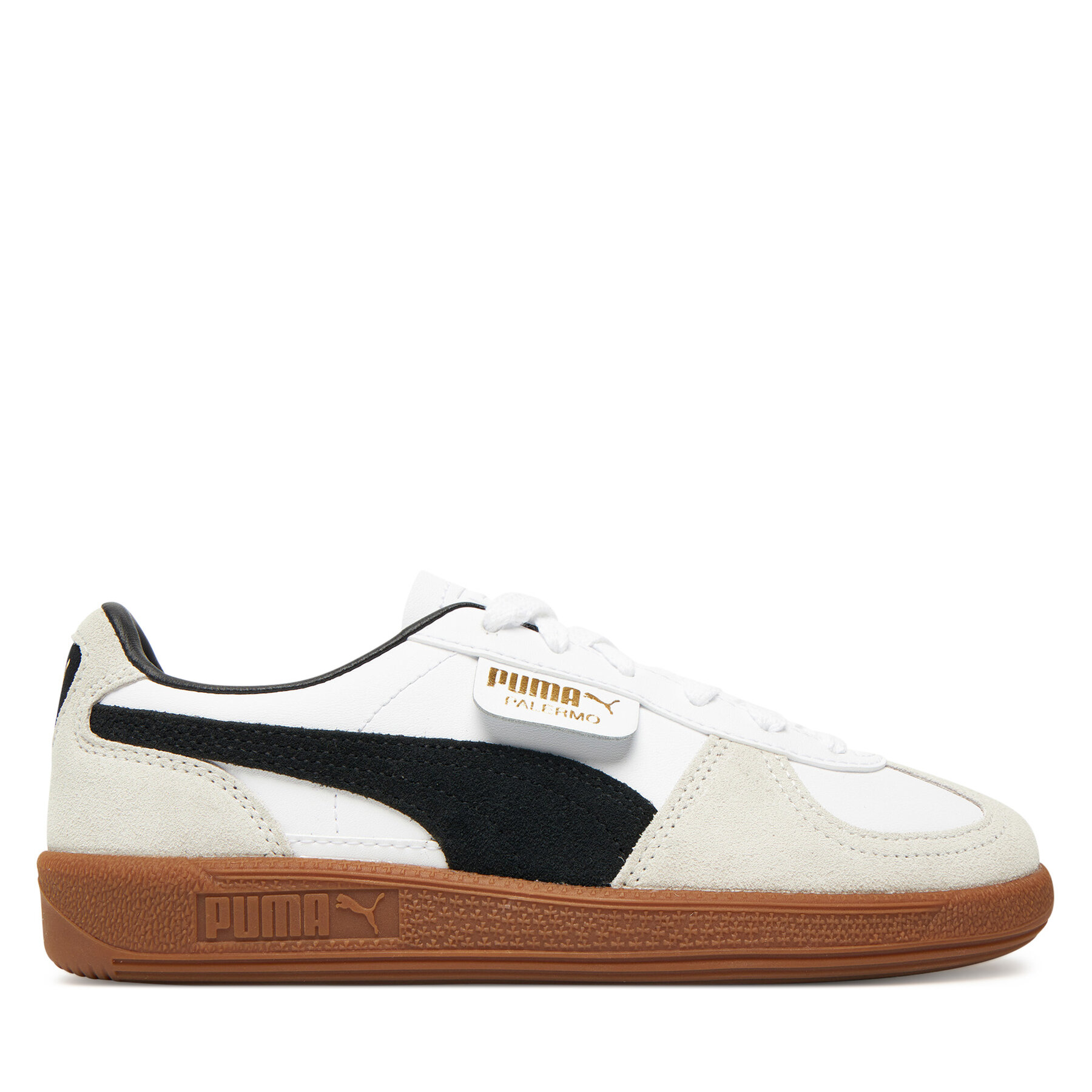 Sneakersy Puma Palermo Lth Jr 397275 01 Biela