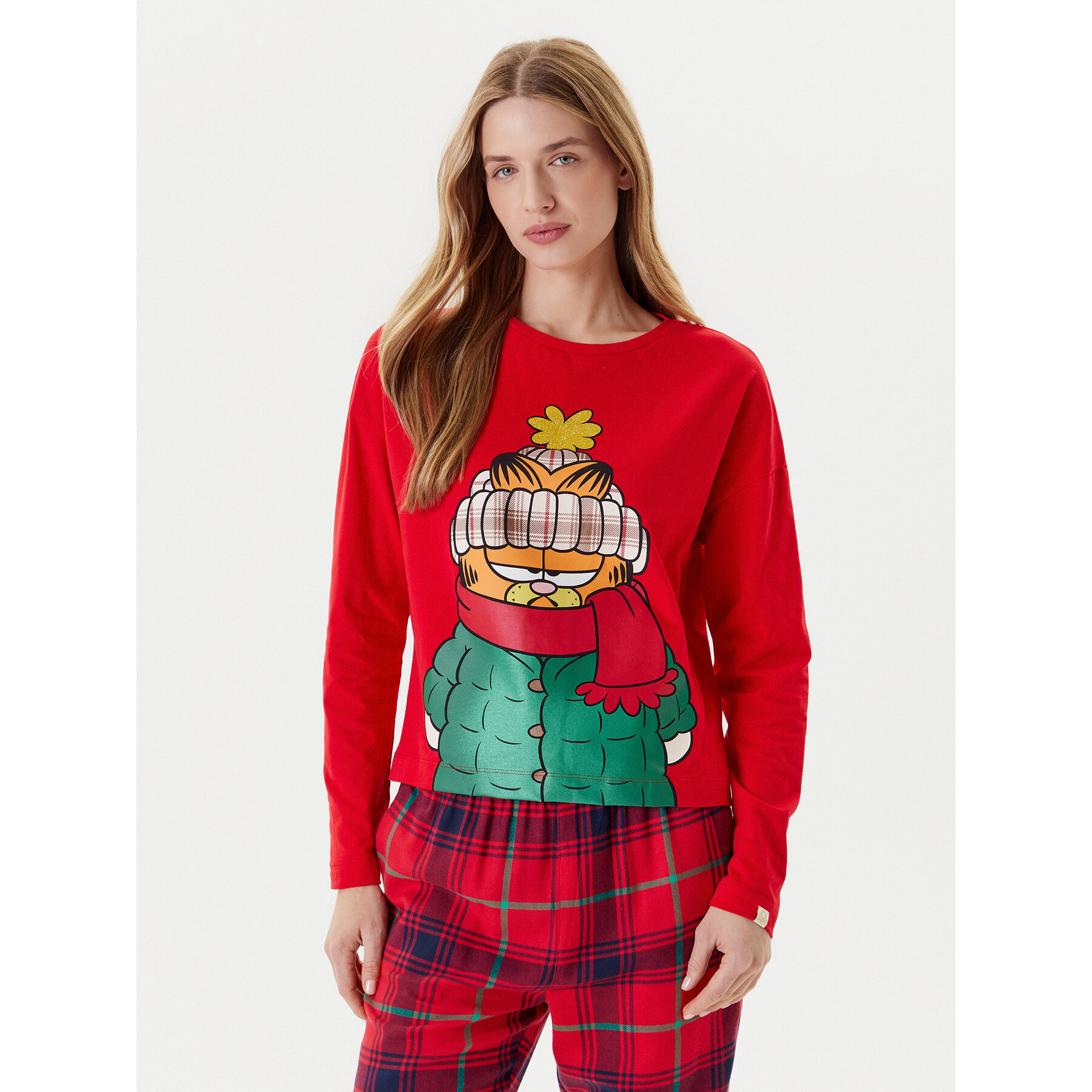 United Colors Of Benetton Μπλούζα πιτζάμας 3DKE3M06L Κόκκινο Regular Fit