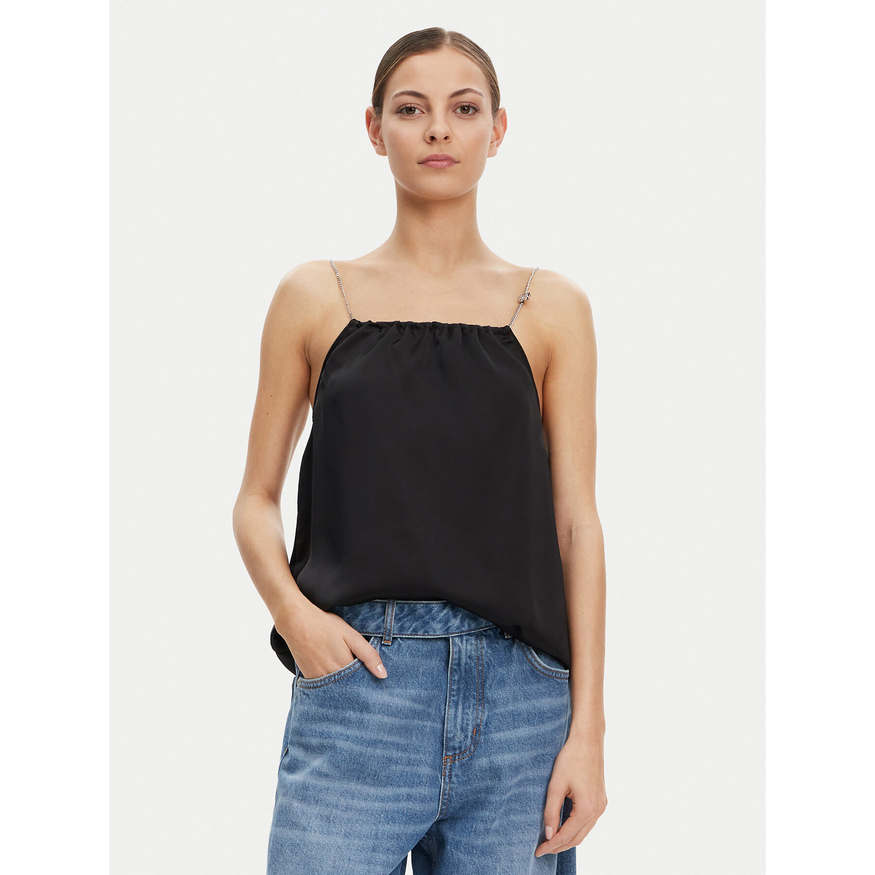 HUGO Top Cebena 50536436 Negro Regular Fit