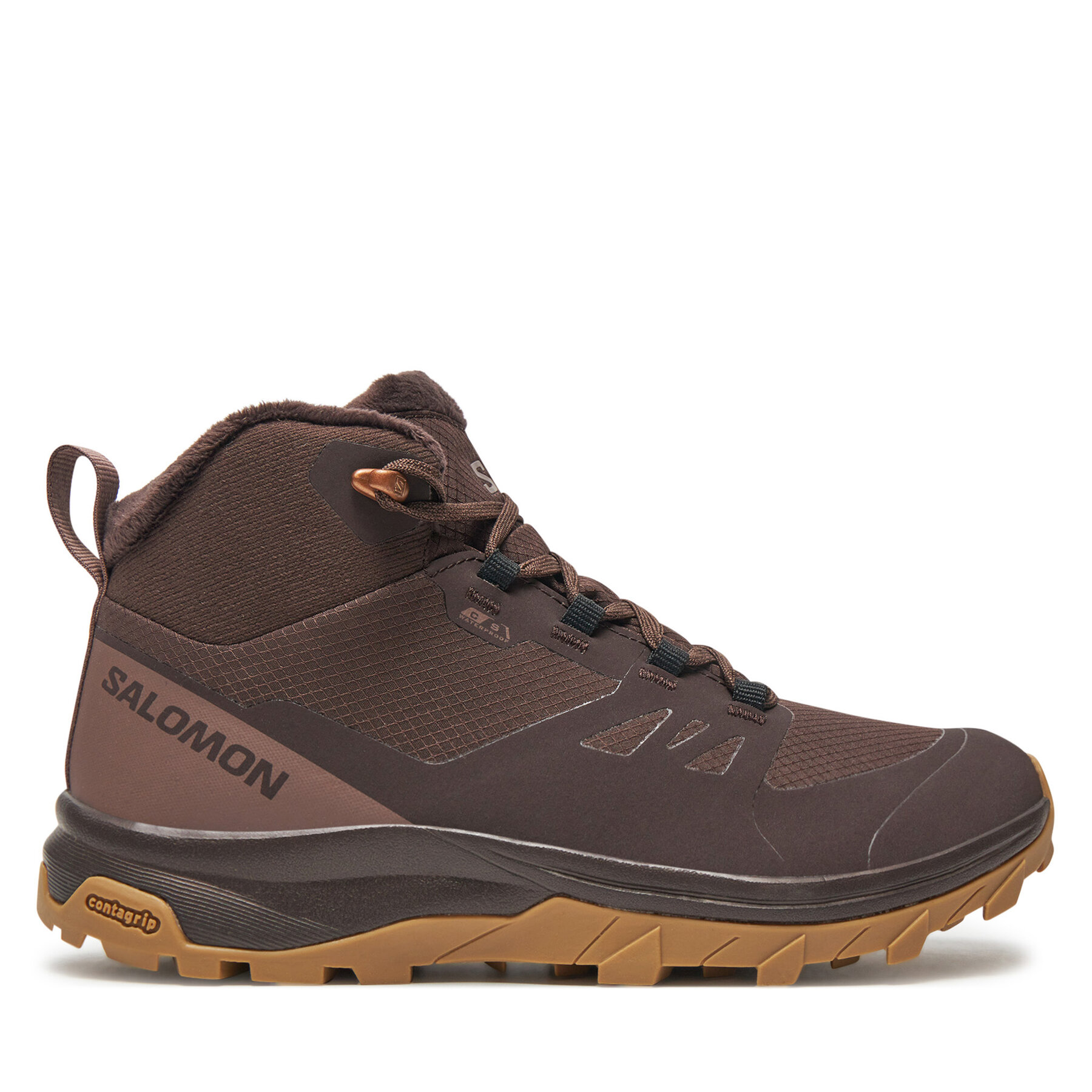 Női Bakancs Salomon, Méret: 39 1/3, Barna, Outsnap Climasalomon Waterproof L47685100