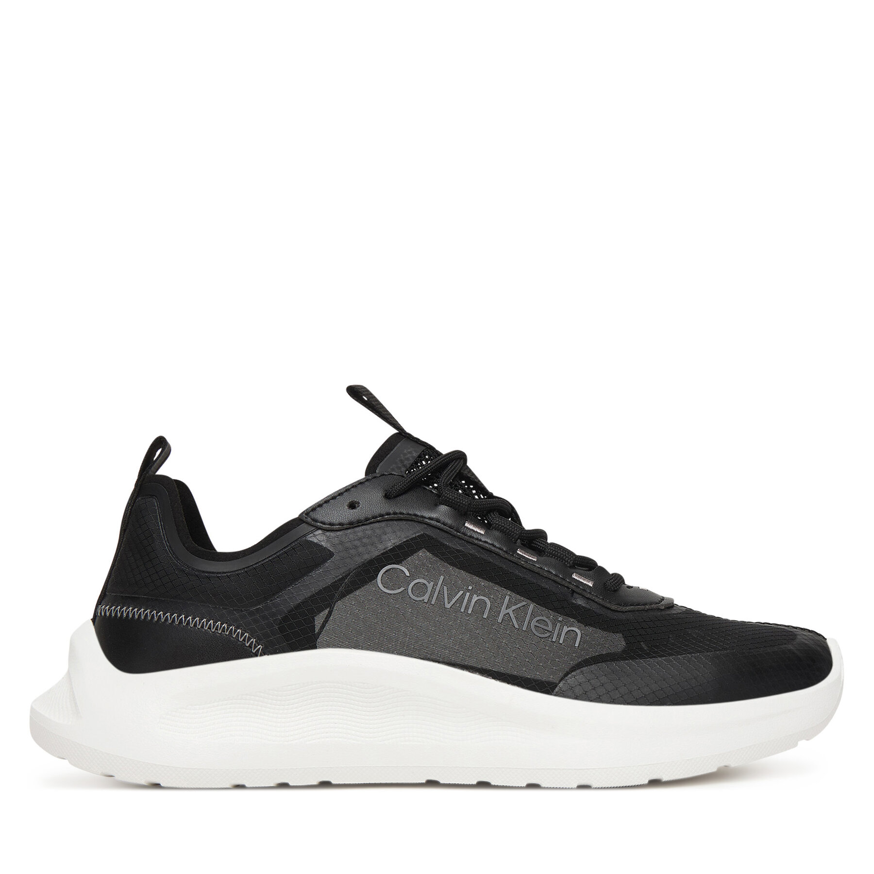 Sneakers Calvin Klein Light Eva Run Lup Transp Ripst HW0HW02998 Negru