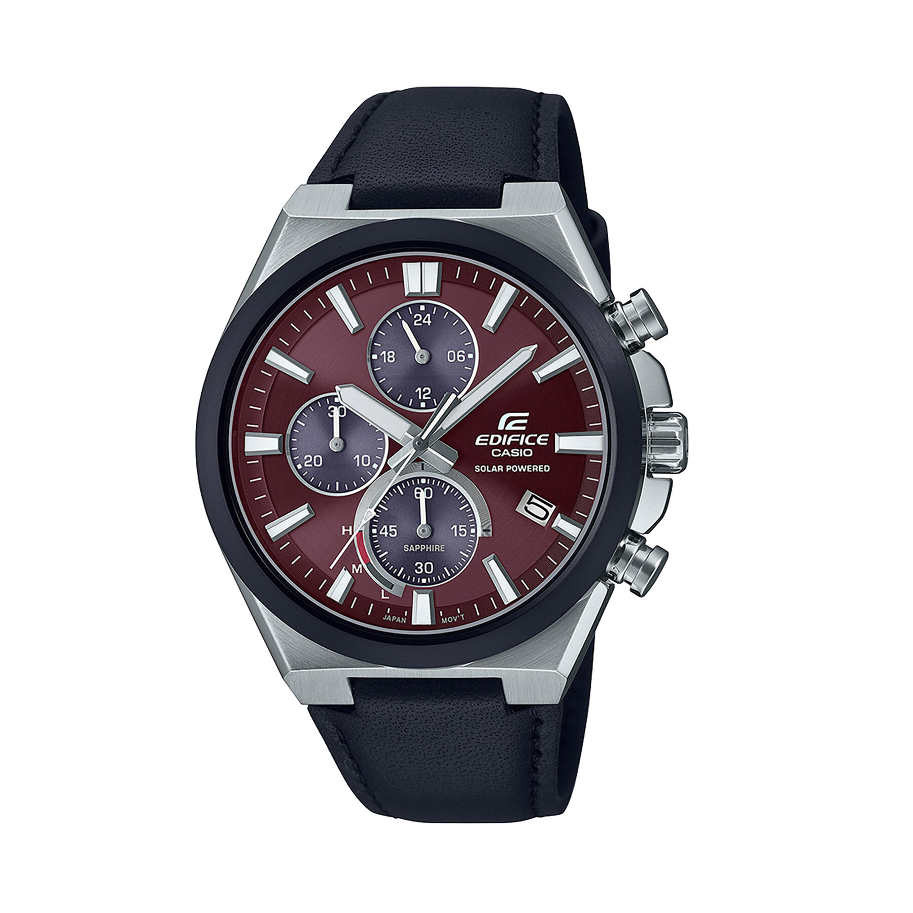 

Годинник Casio Edifice Solar Powered Chronograph EFS-S630BL-5AVUEF Black, Чорний