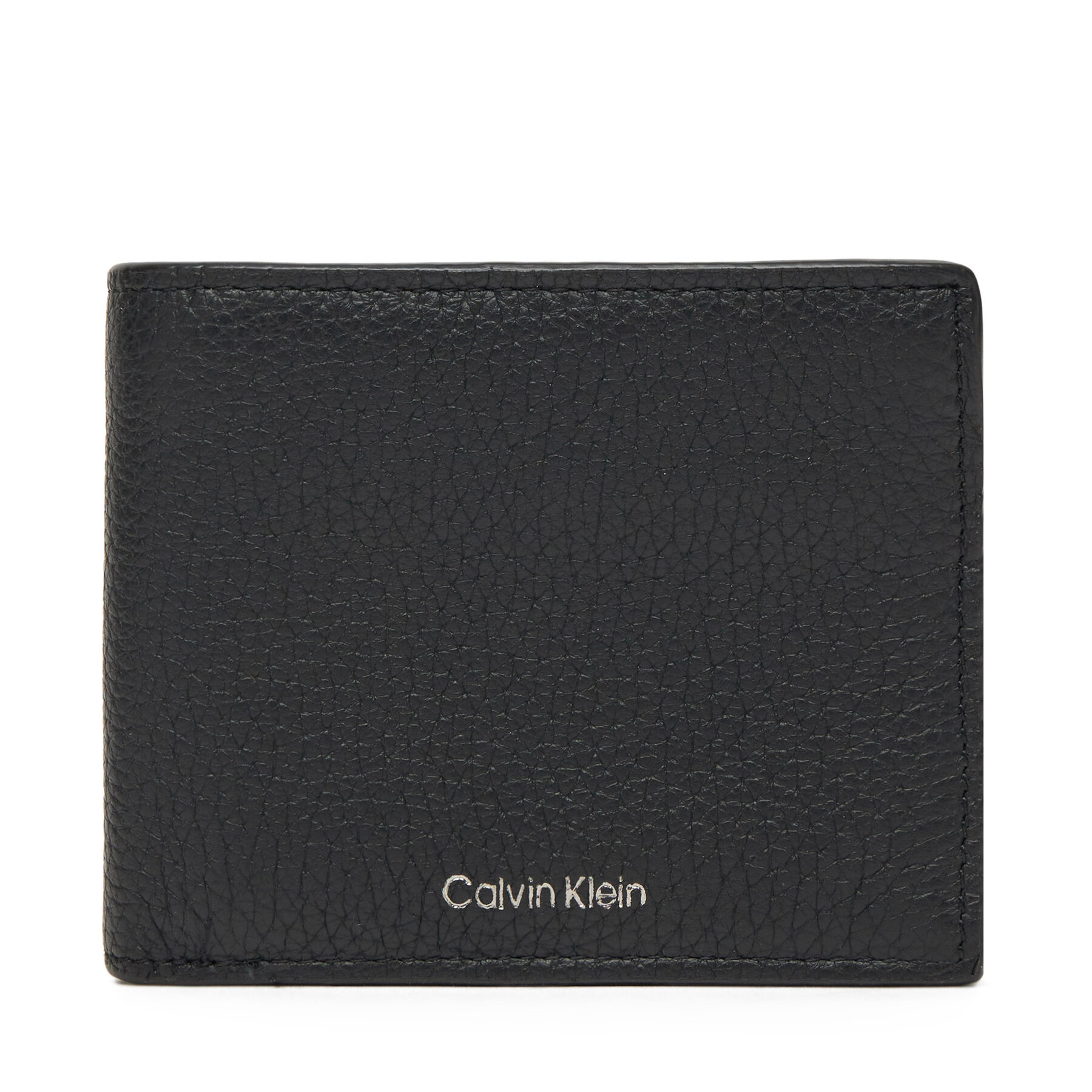 Portofel Mare pentru Bărbați Calvin Klein Ck Leather Billfold W Zip Coin LV04D1028G Negru