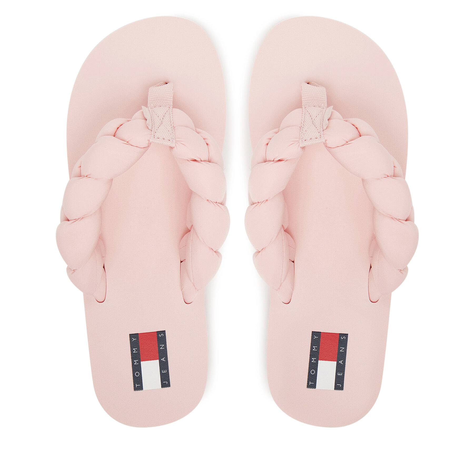Tommy Jeans Dámske Žabky, Rozmer: 36, Ružová, Braided Thong Beach Sandal EN0EN02877
