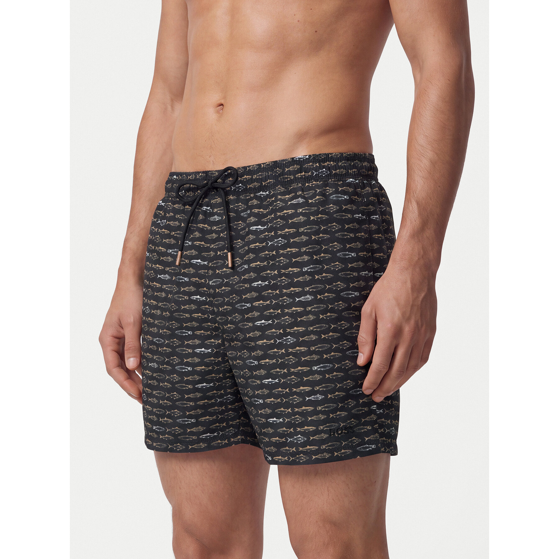 BOSS Badeshorts Danio 50566472 Schwarz Regular Fit