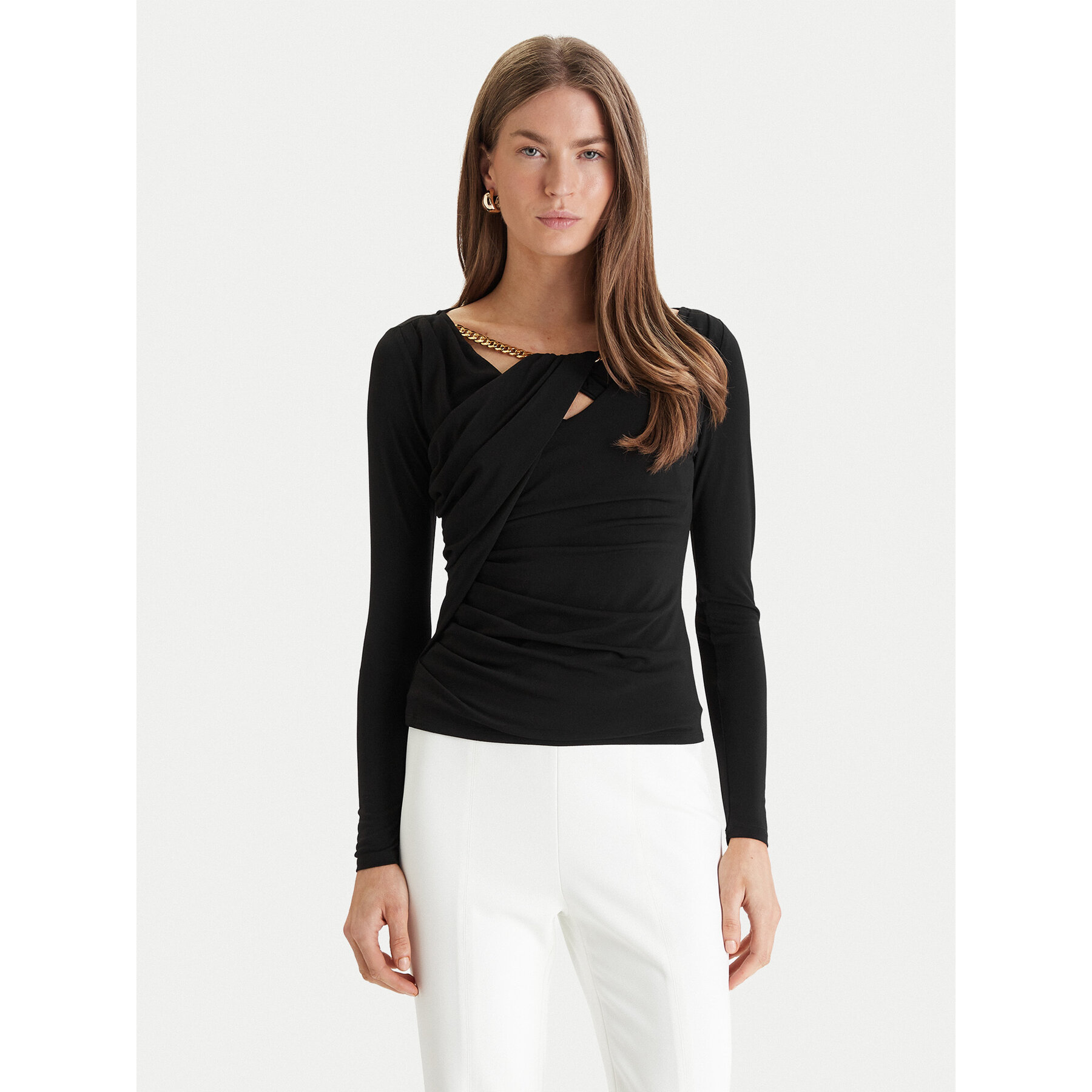 Marciano Guess Bluse 6RGP06 6257A Schwarz Slim Fit