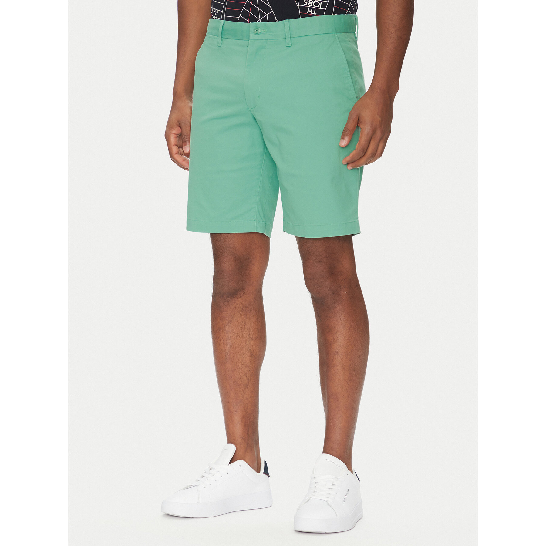 Tommy Hilfiger Stoffshorts Brooklyn MW0MW23563 Grün Regular Fit