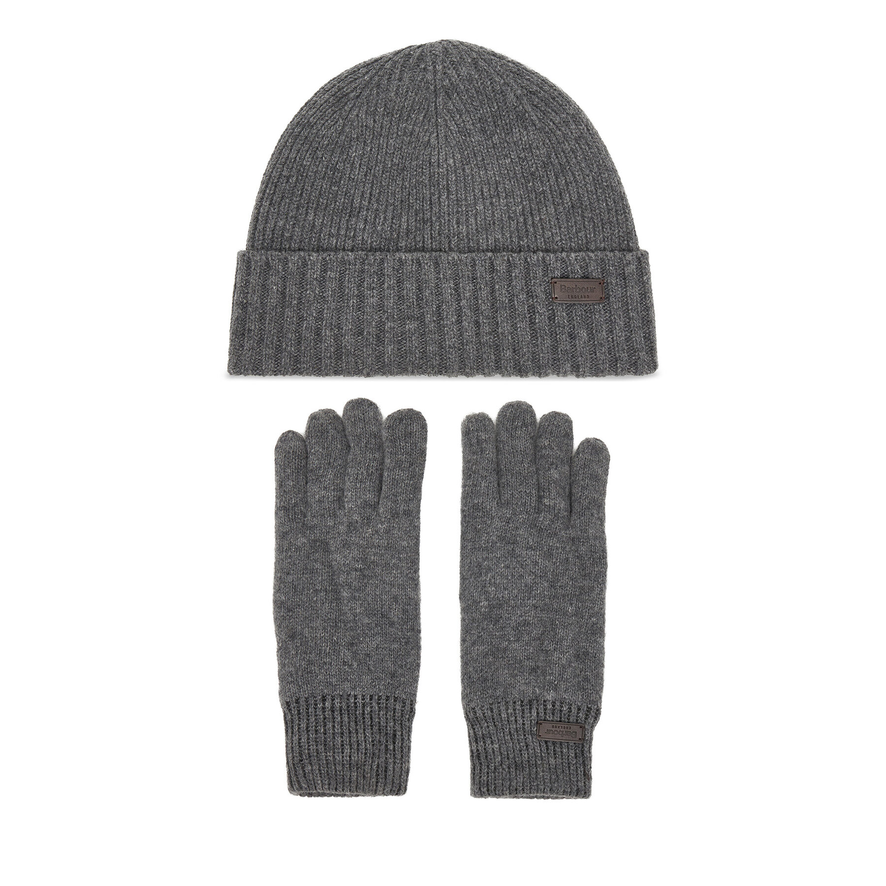 Set mănuși și căciulă Barbour Carlton MGS0091GY15 Gri