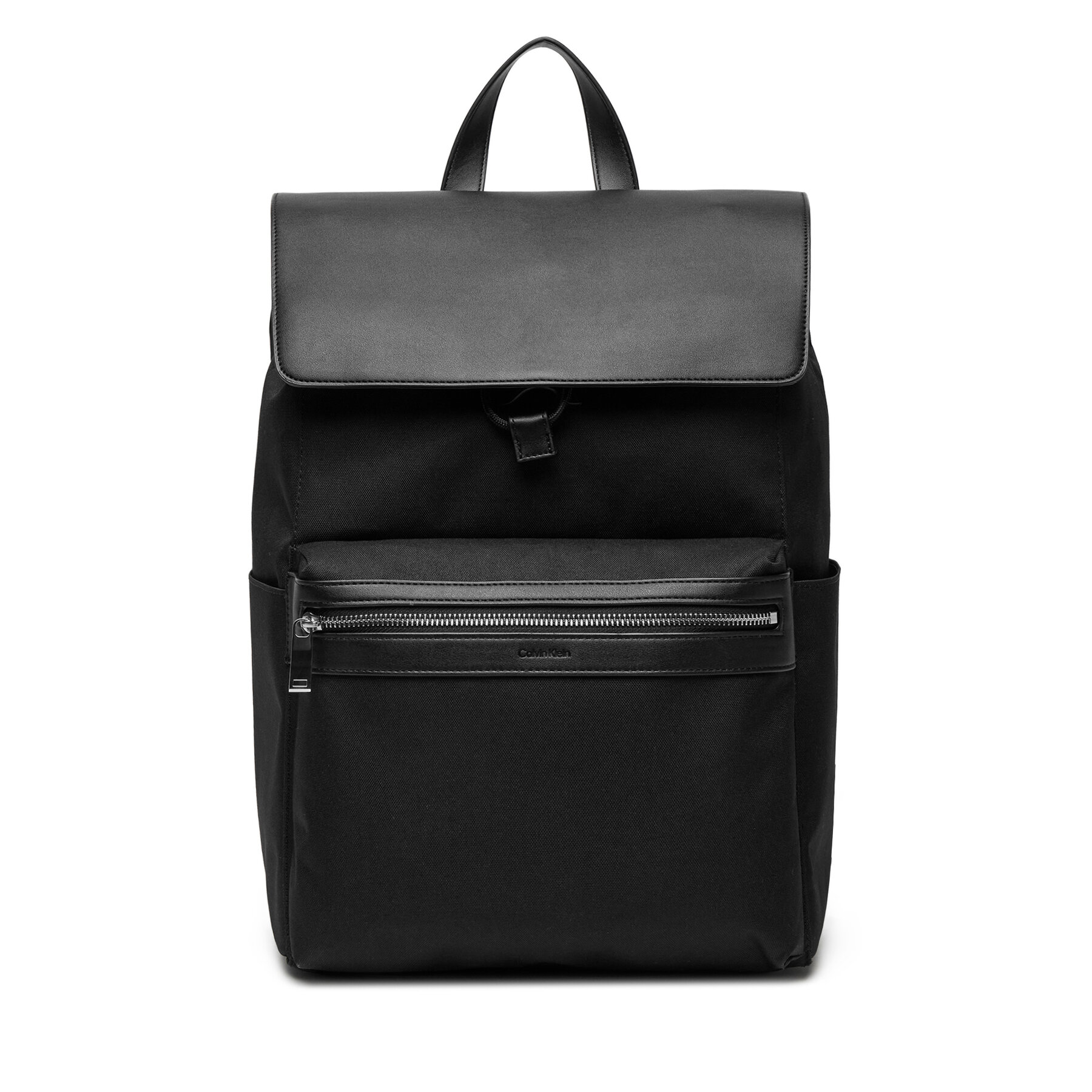 Раница Calvin Klein Contrast Flap Backpack LV04D3030G Черен
