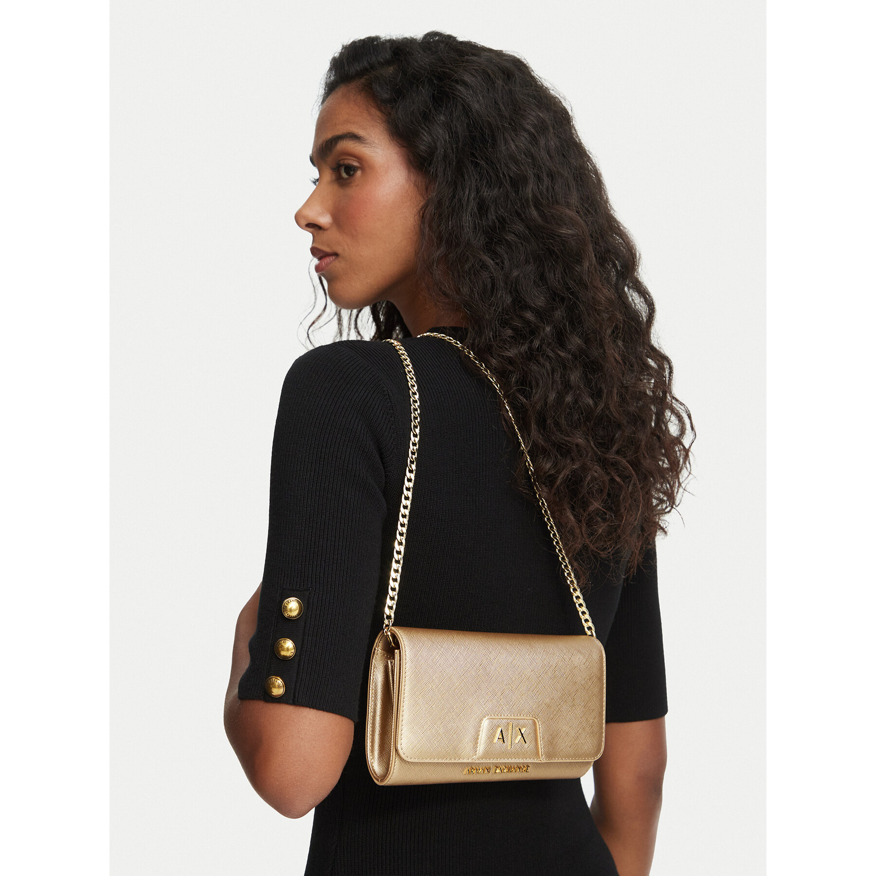 Дамска чанта Armani Exchange XW000358 AF26570 F1020 Златист