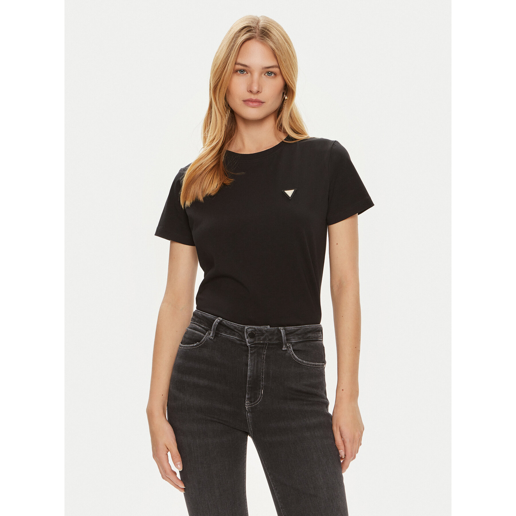 Guess Póló V4YI09 J1314 Fekete Regular Fit