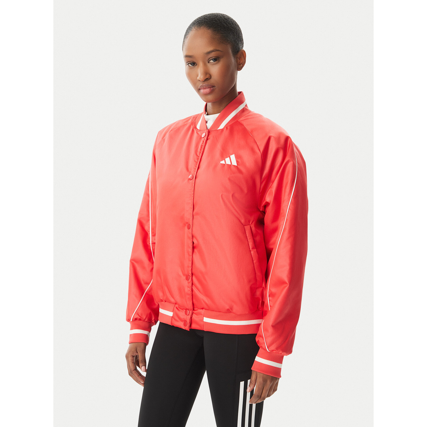 adidas Bomberjacke Stadium JZ6921 Rot Loose Fit