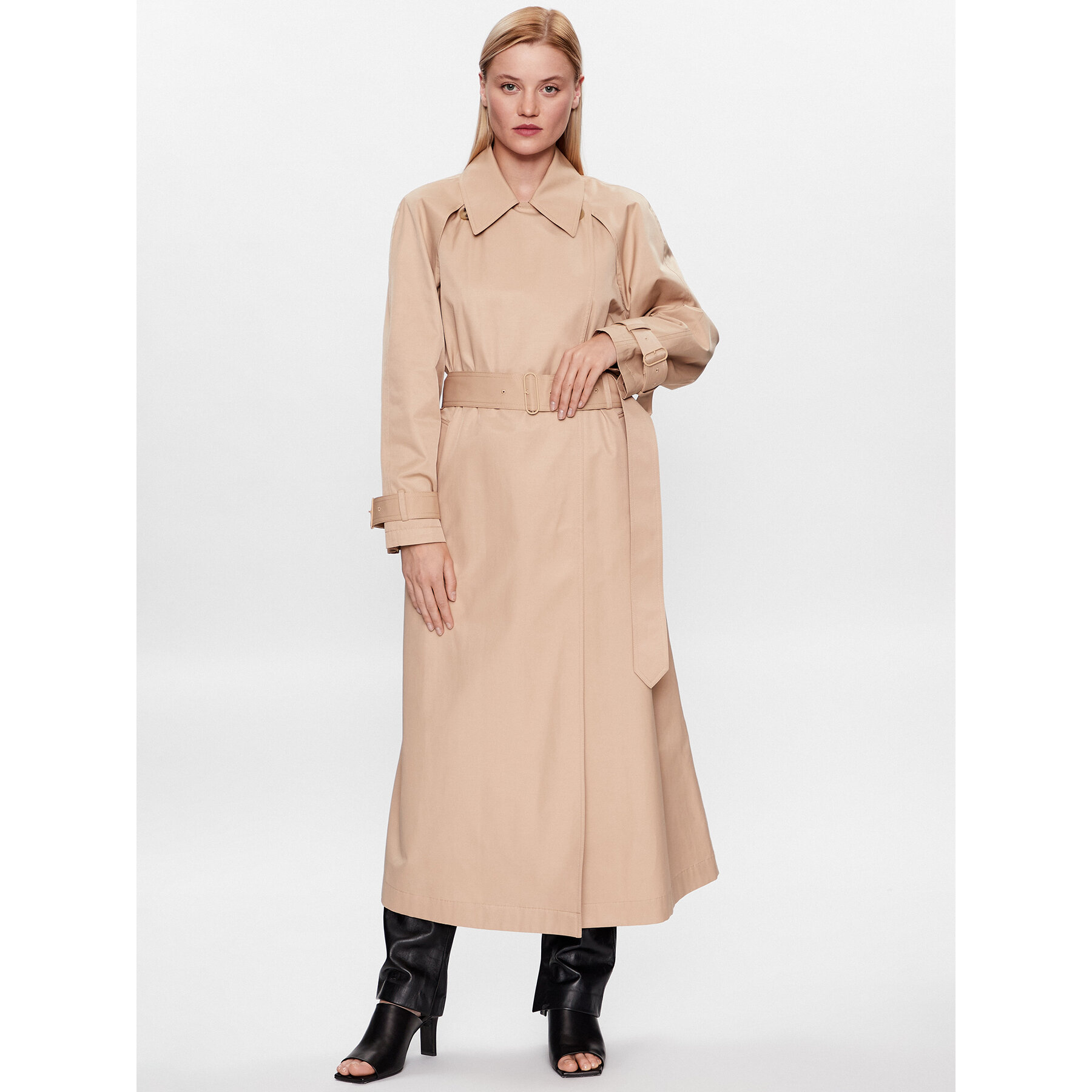 Calvin Klein Tenchcoat K20K205498 Beige Regular Fit