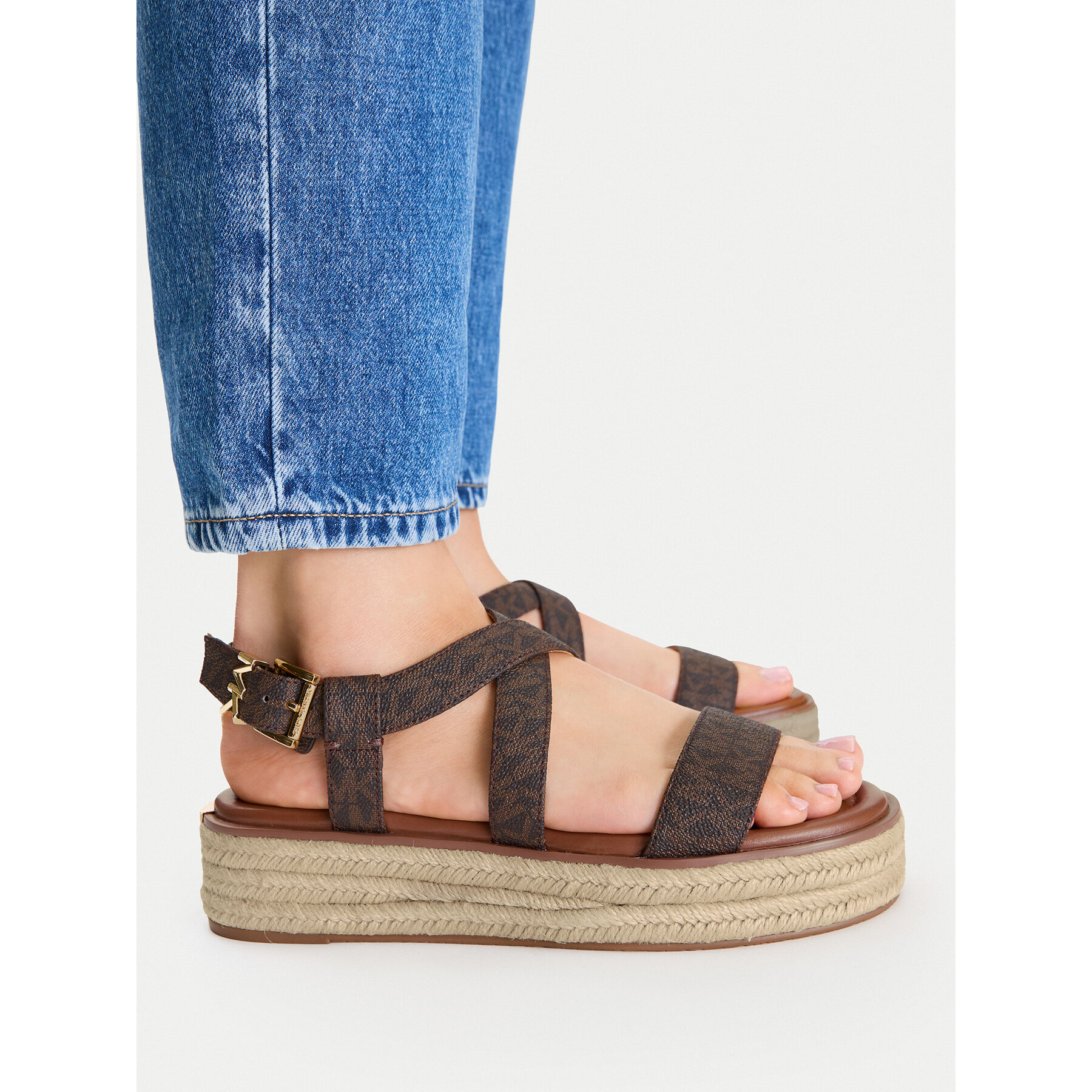 Espadrilles MICHAEL Michael Kors Lynn 40S5LYFS1B Barna