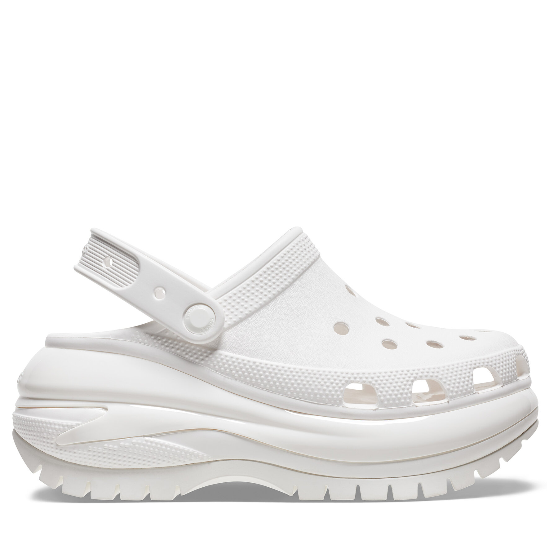 Męskie Klapki Crocs, Rozmiar 46-47 Biały Mega Crush Clog 207988
