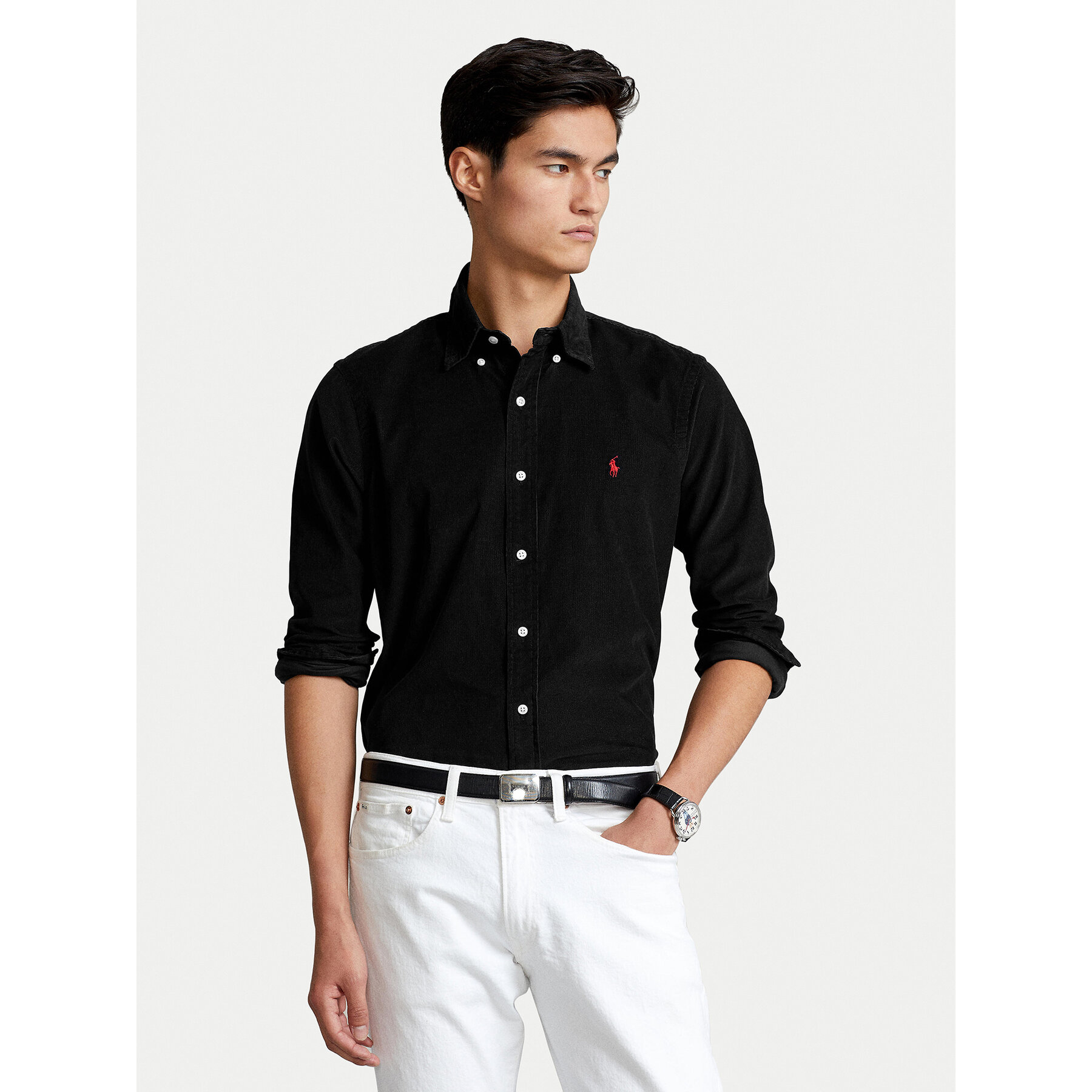Polo Ralph Lauren Hemd 710853123003 Schwarz Custom Fit