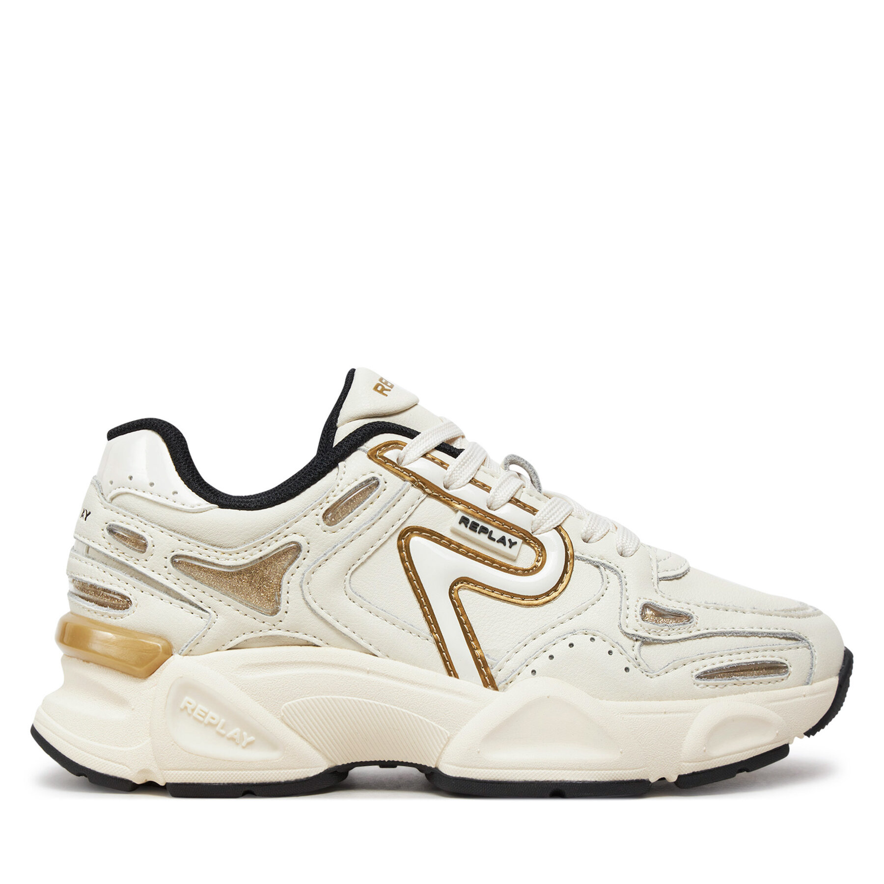 Damen Sneakers REPLAY, Schuhgröße 36, Écru, GWS9N .000.C0004L