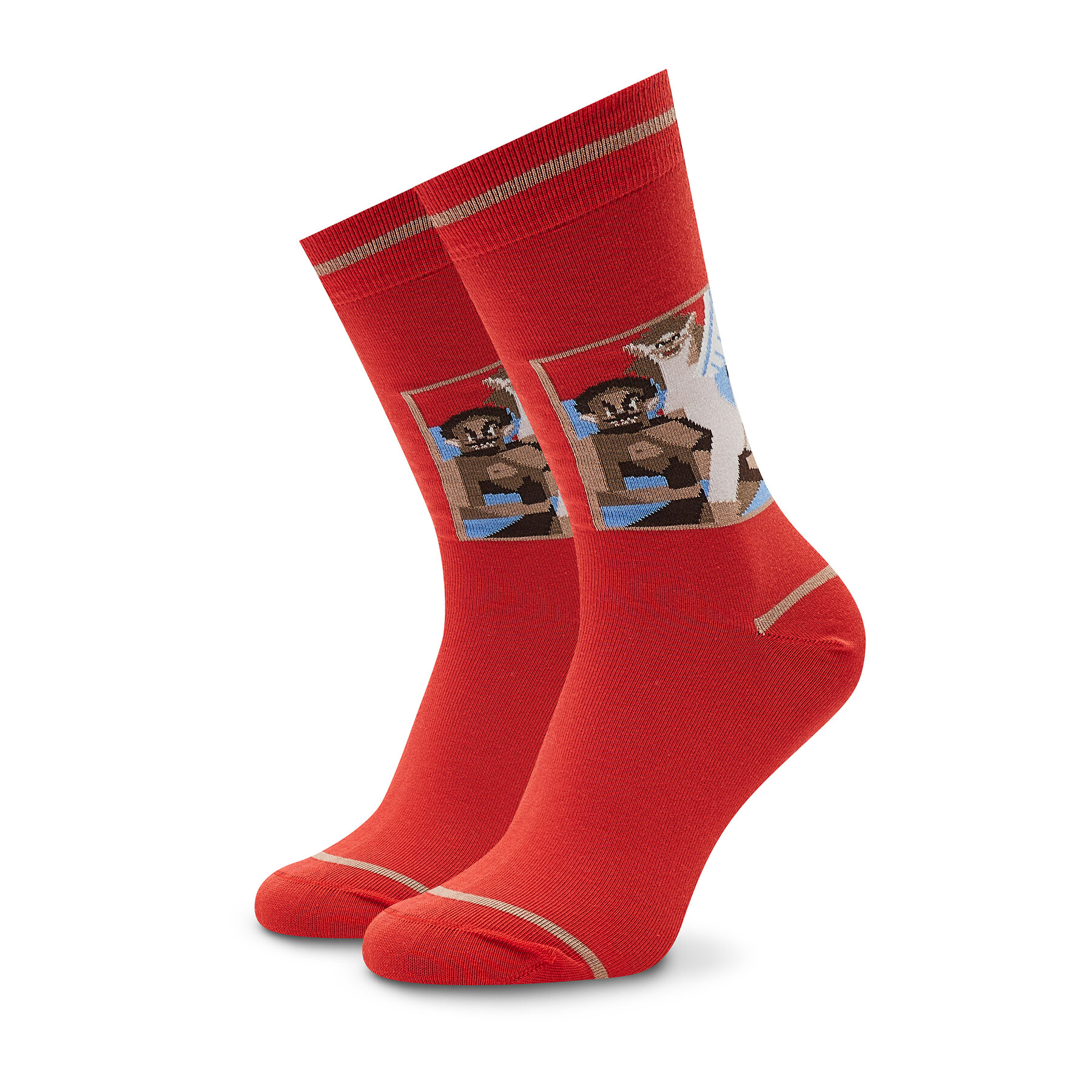Chaussettes hautes unisex Stereo Socks Wet Nightmare Rouge