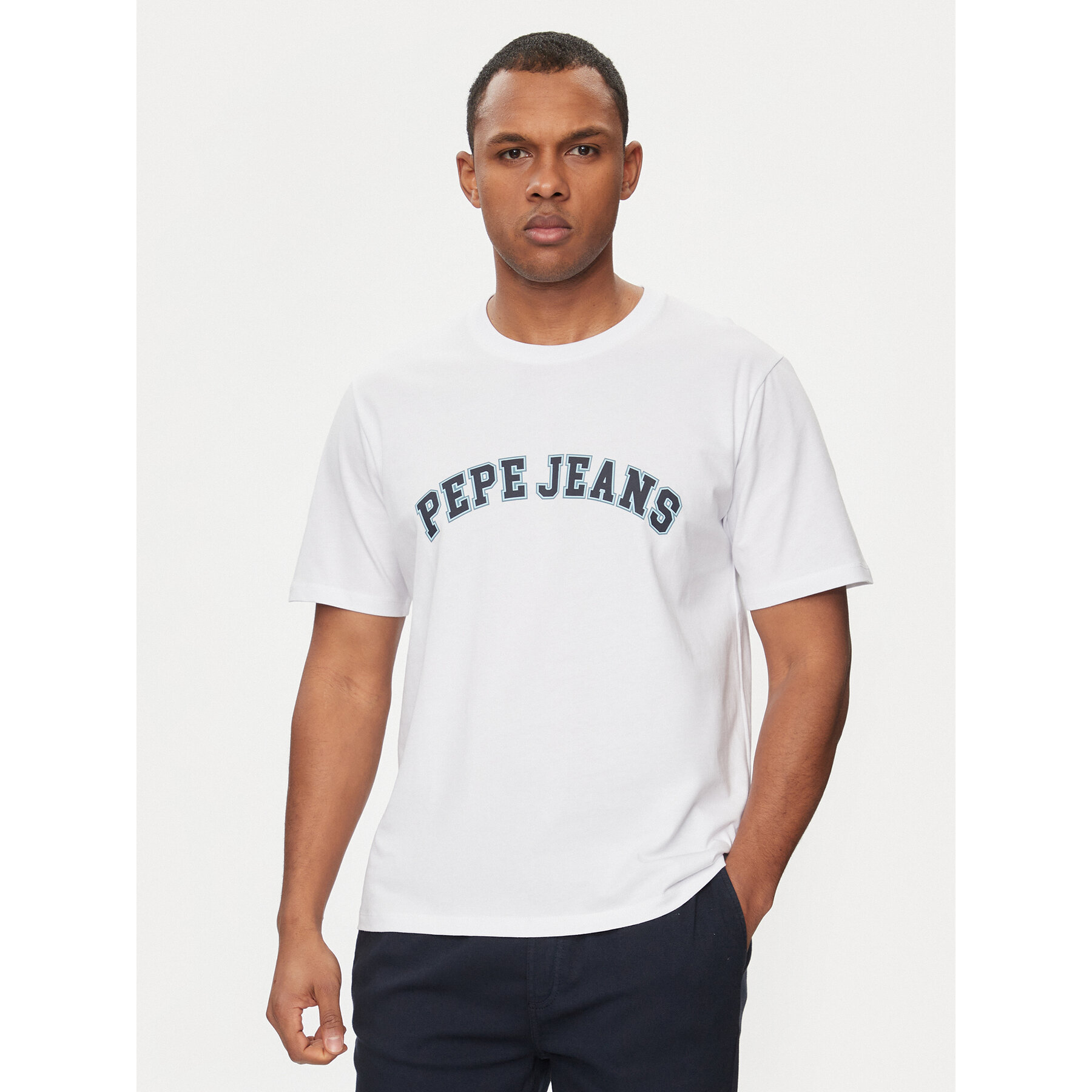 Pepe Jeans T-Shirt Clement PM509220 Εκρού Regular Fit