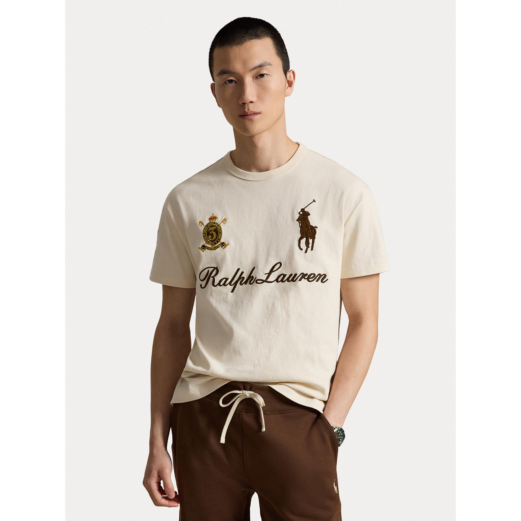 Polo Ralph Lauren T-Shirt 710B20010001 Creme Regular Fit