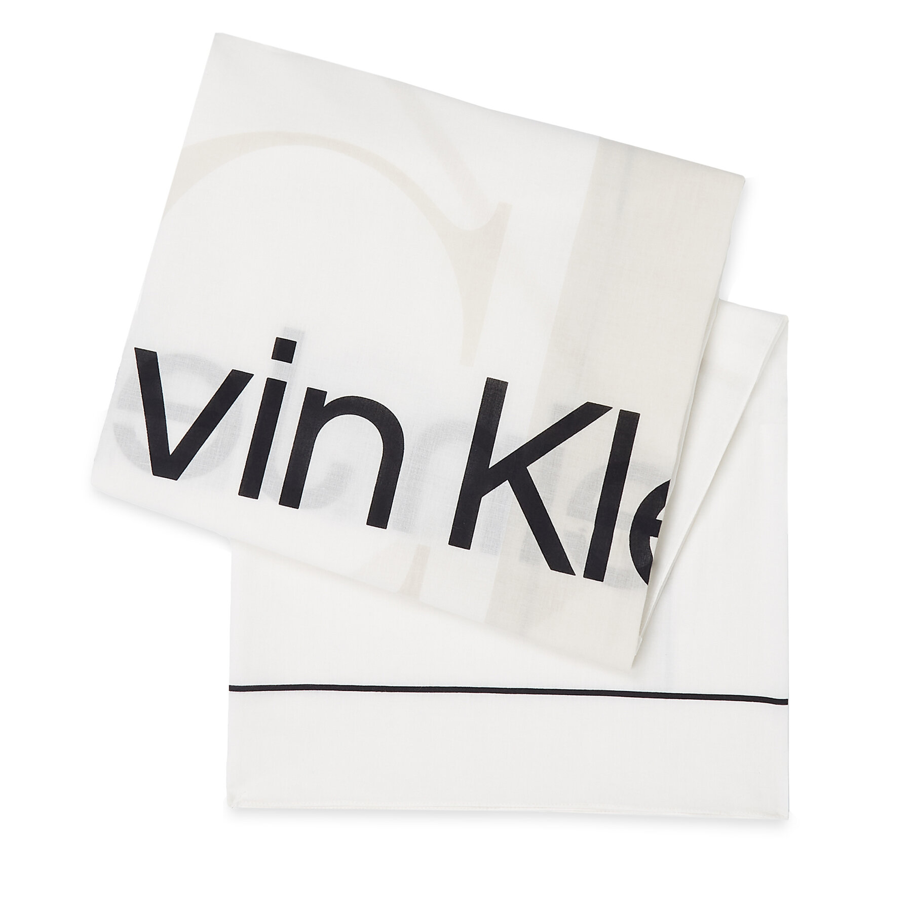 Eșarfă Calvin Klein Monologo K60K611981 Alb