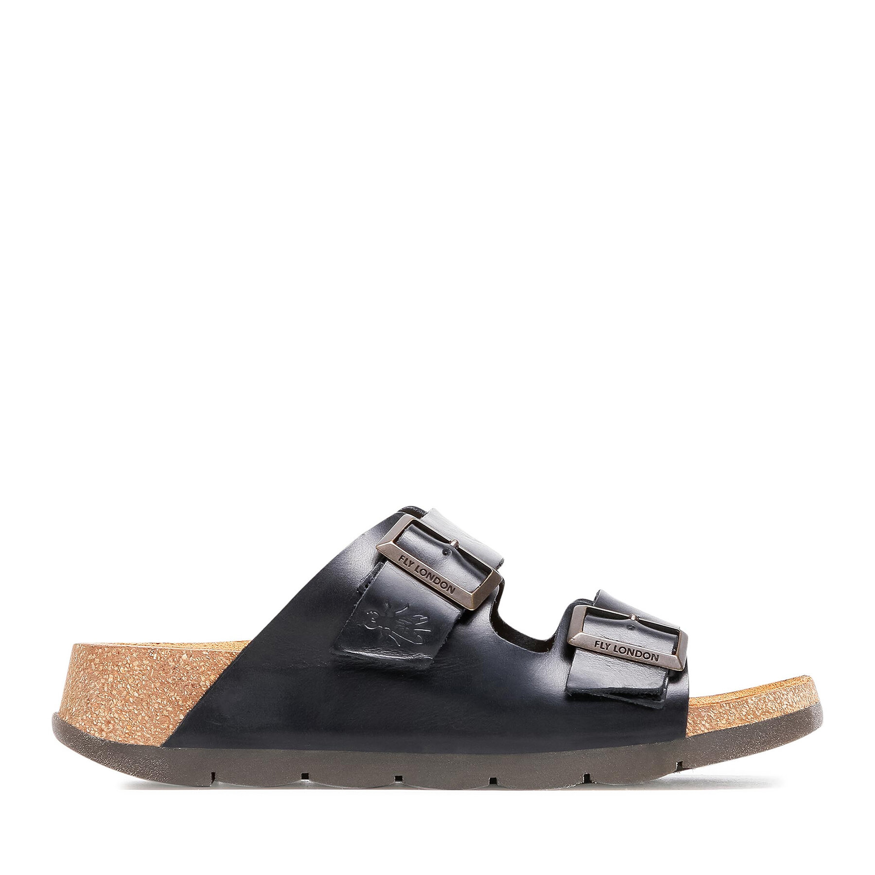 Damen Pantoletten Fly London, Schuhgröße 36, Schwarz, Cajafly P144721000