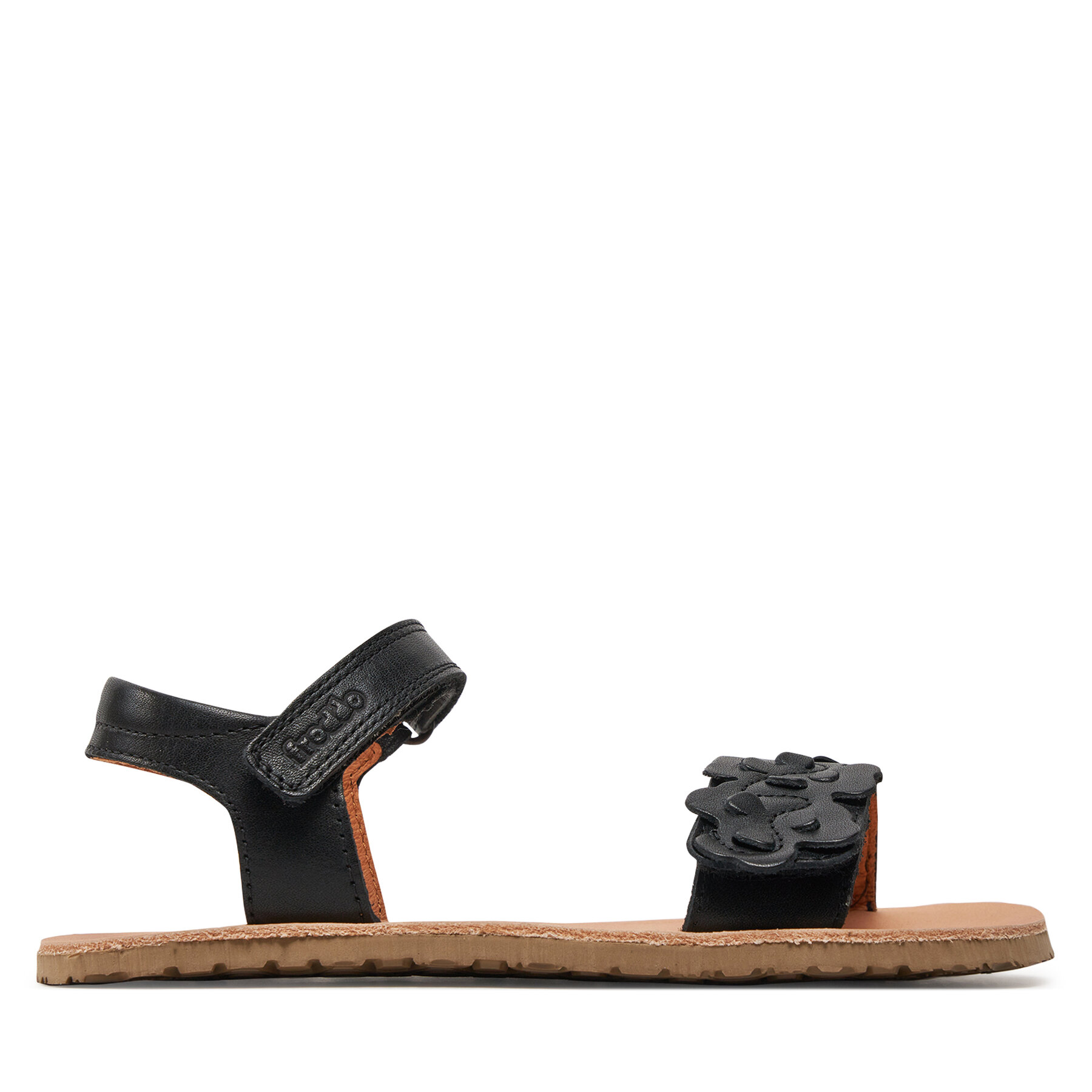 Dziecięce Froddo Sandały, Rozmiar 35 Czarny Barefoot Flexy Flowers G3150265-4 S