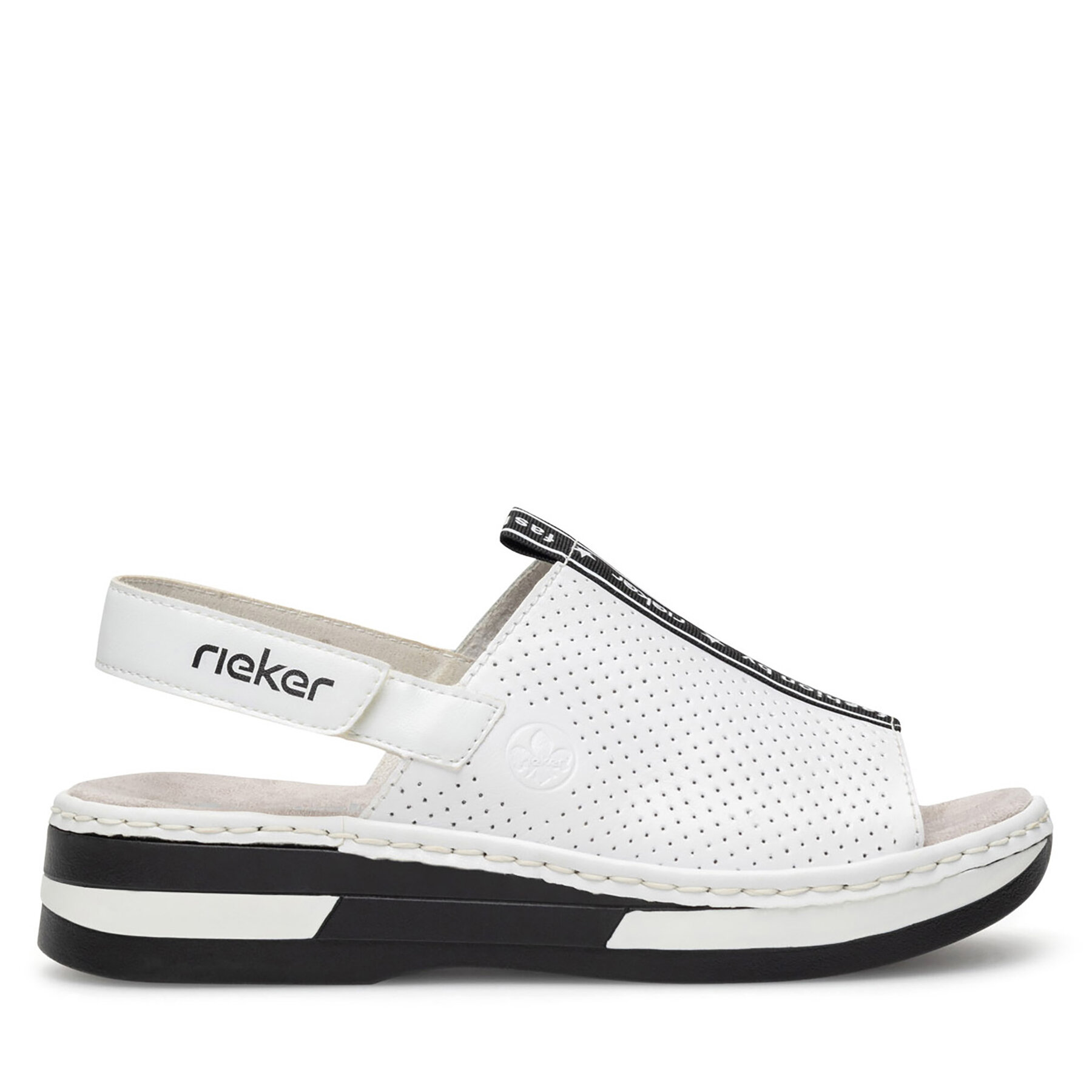Sandále Rieker V5915-80 Biela