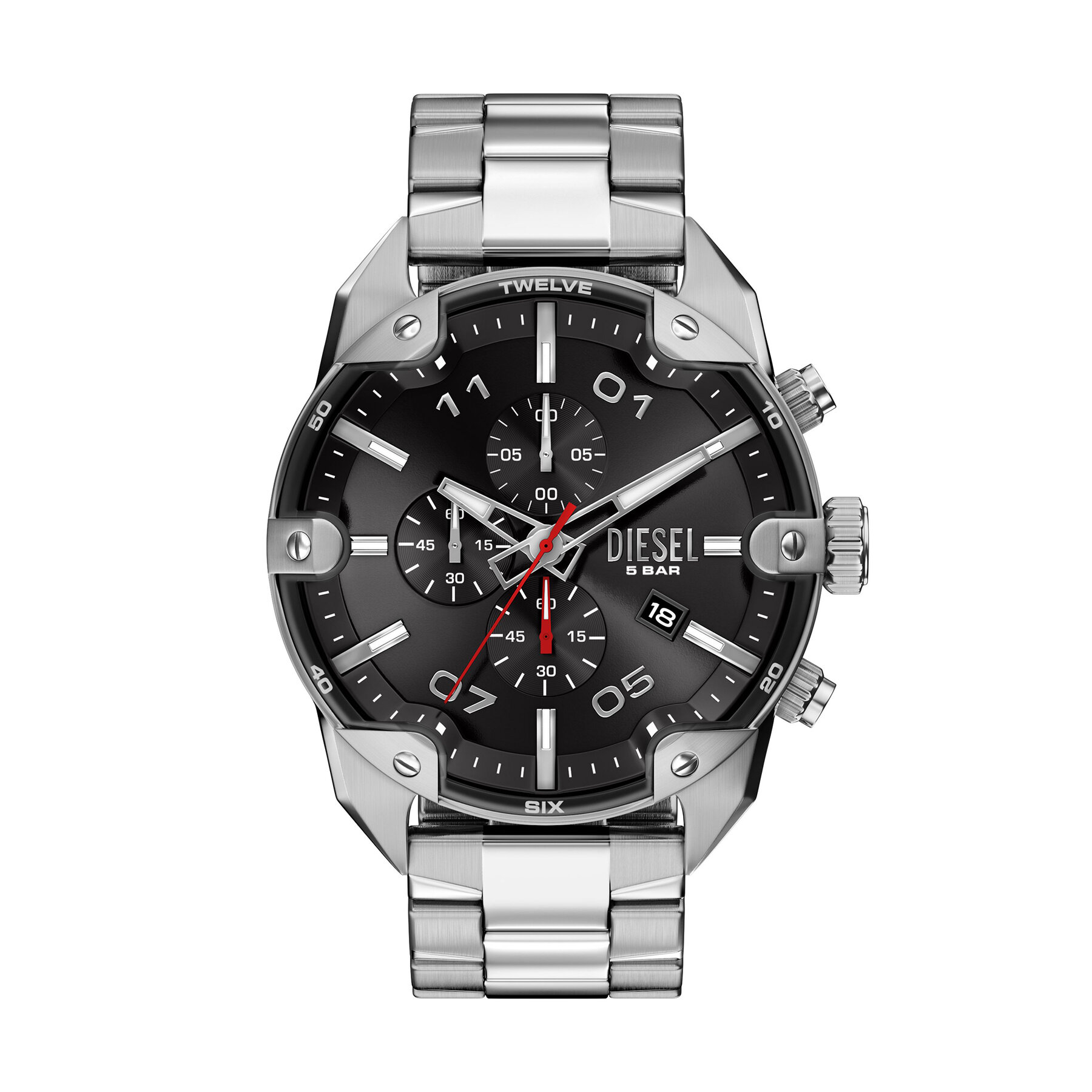 Ceas Diesel Spiked DZ4709 Argintiu