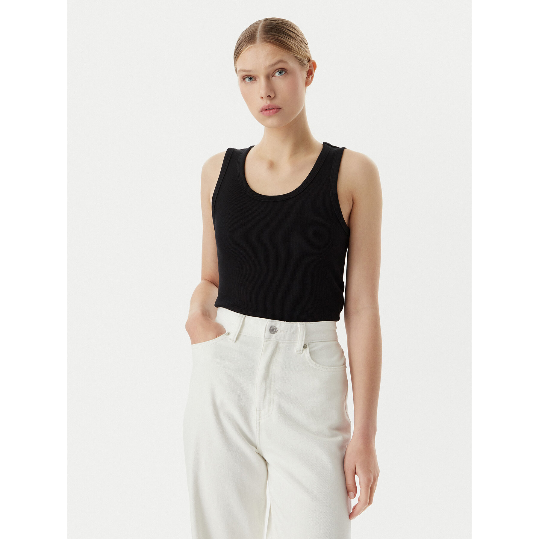 Vero Moda Τοπ Chole 10344951 Μαύρο Regular Fit