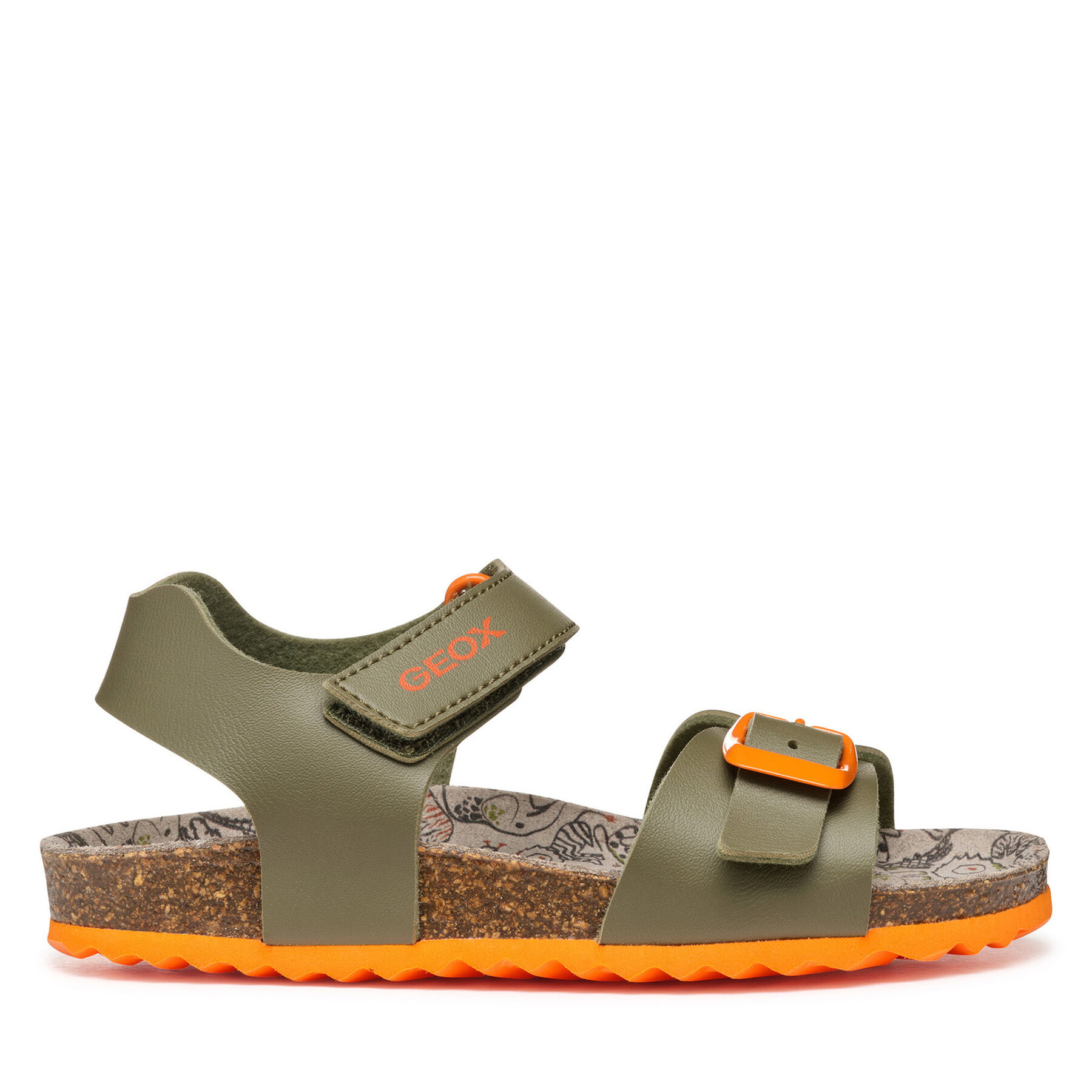 Dziecięce Sandały Geox, Rozmiar 37 Khaki J Ghita J028LB 0009F C0623 D