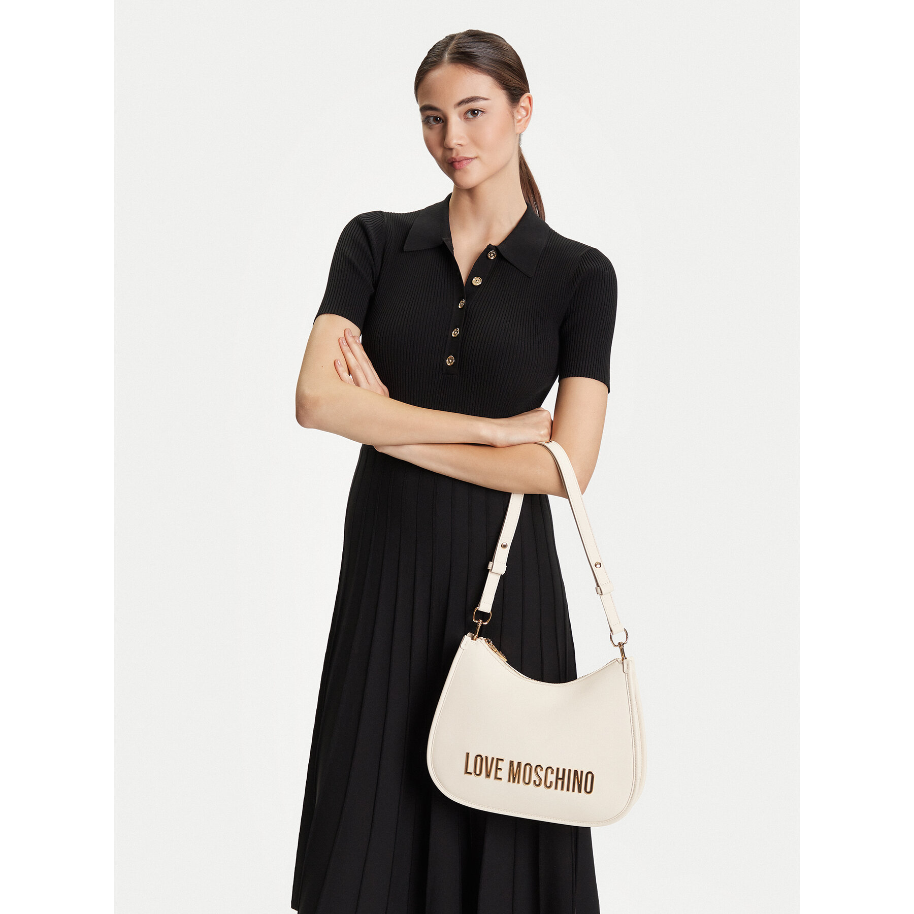 Geantă LOVE MOSCHINO JC4021PP1NKD0110 Bej