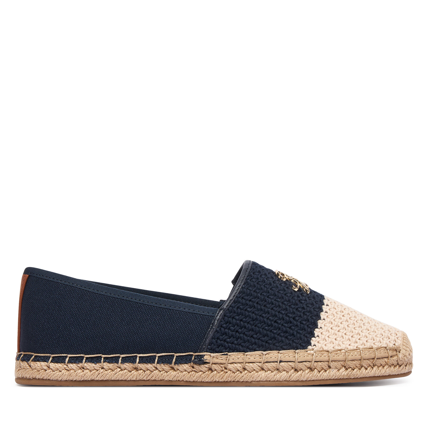 Espadrilky Tommy Hilfiger Script Crochet Espadrille FW0FW09502 Tmavomodrá