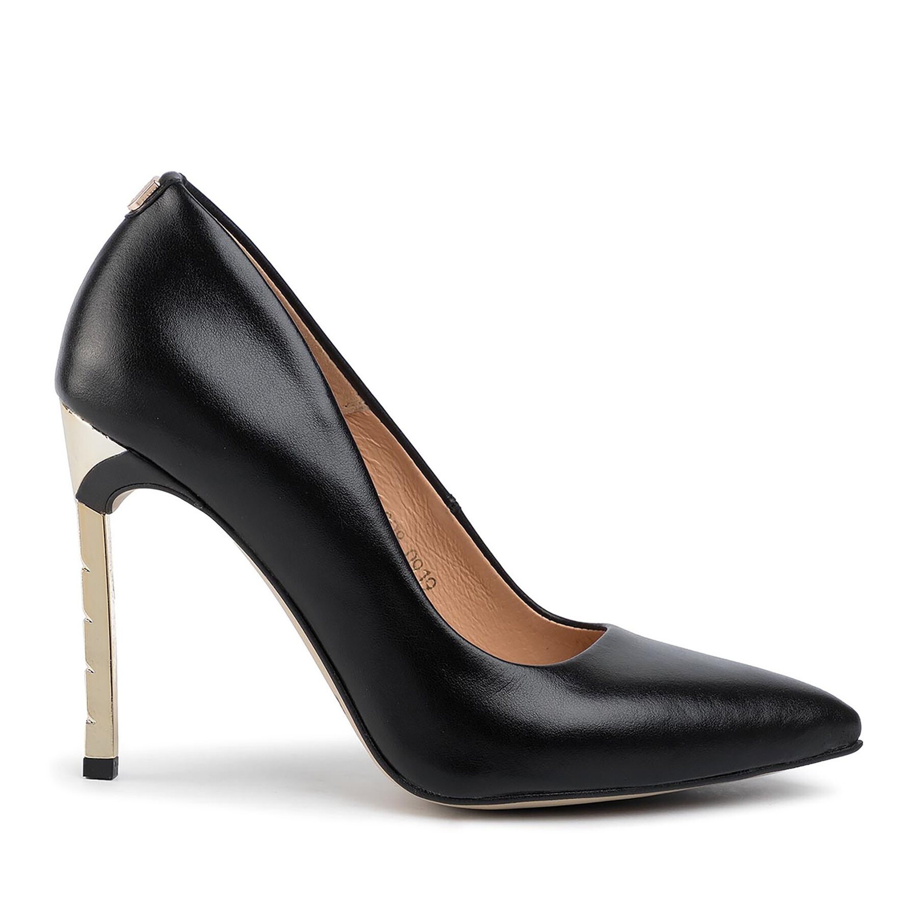 Pantofi cu toc subțire R.Polański 0808 Negru