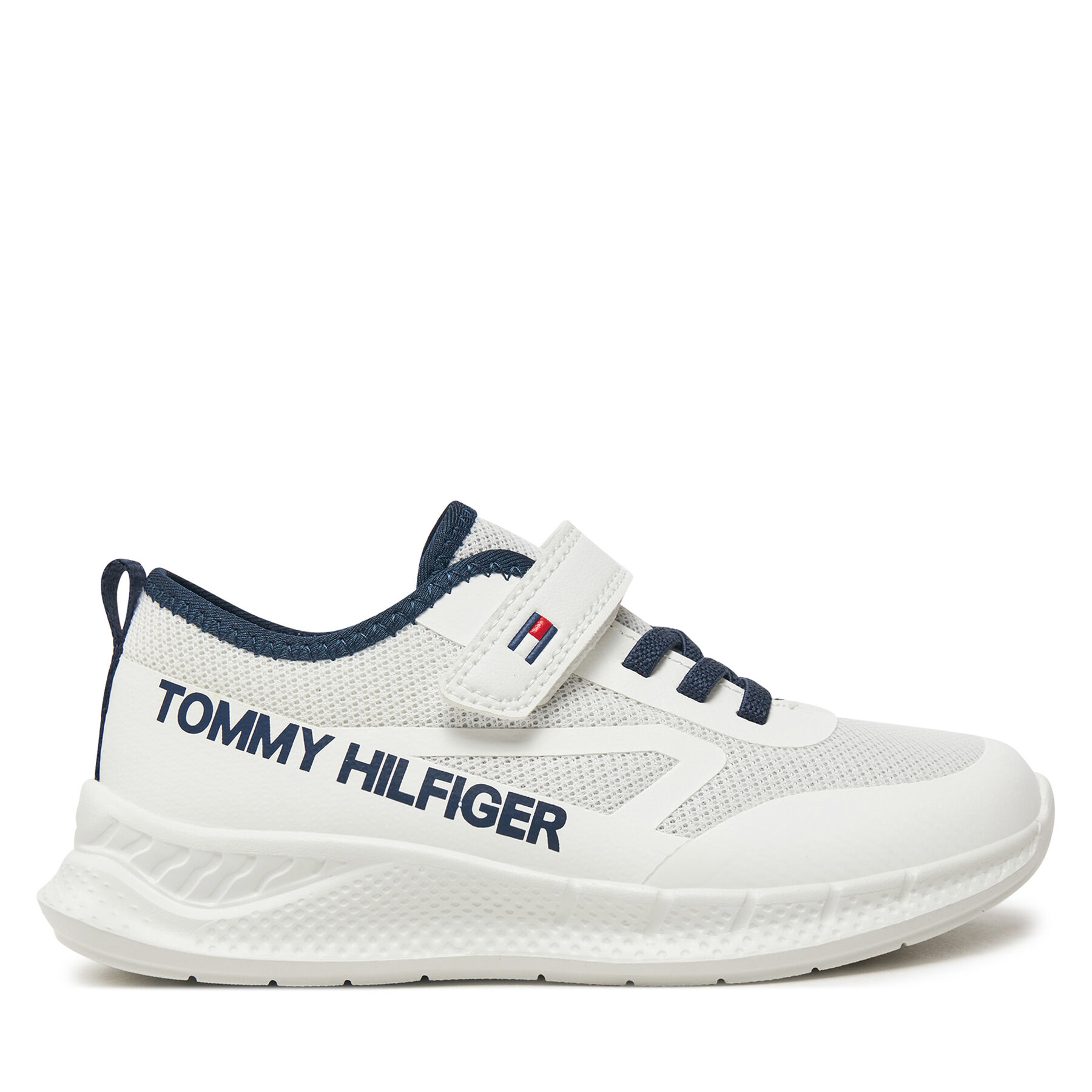 Sneakers Tommy Hilfiger Low Cut Lace-Up/Velcro Sneaker T1B9-33868-1756 S Alb