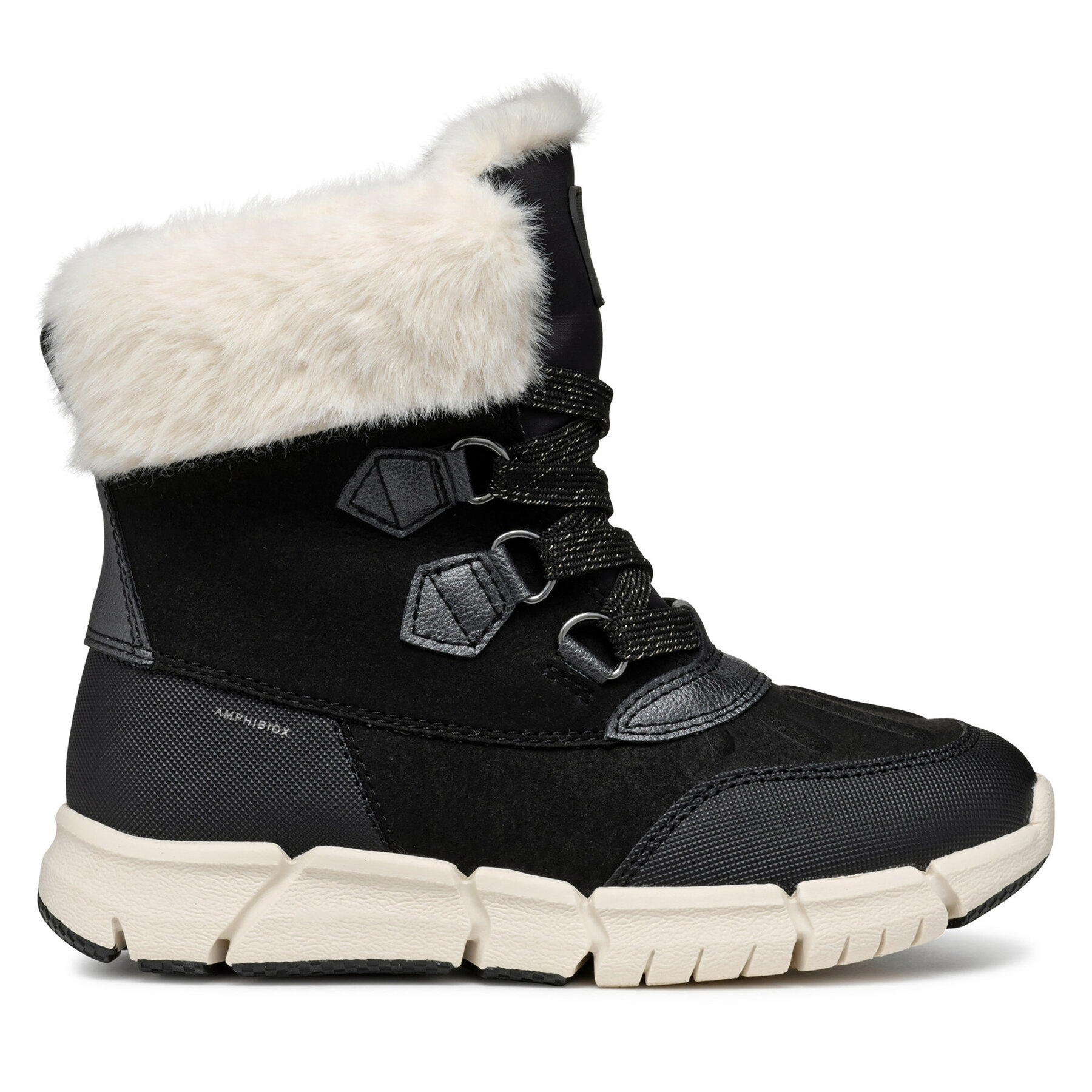 Snehule Geox J Flexyper Girl B Ab J46APA 0AU50 C9B1P M Čierna