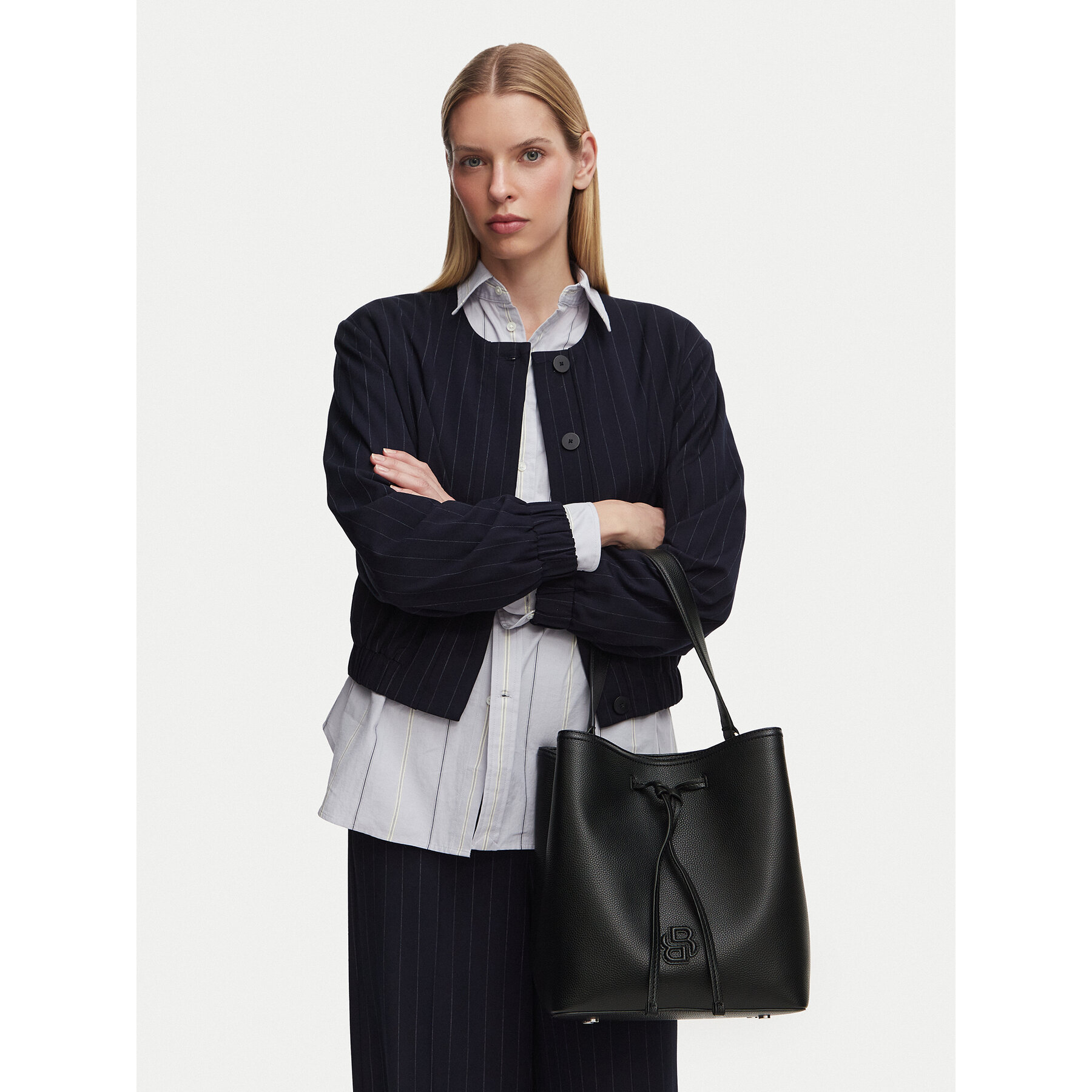 Geantă BOSS Anett Drawstring 50567602 Negru