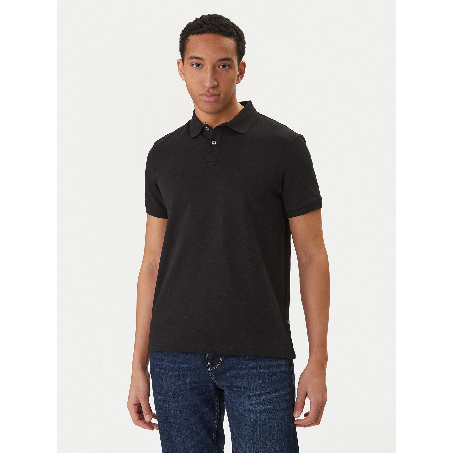 Guess Poloshirt M6RP05 KD181 Schwarz Regular Fit