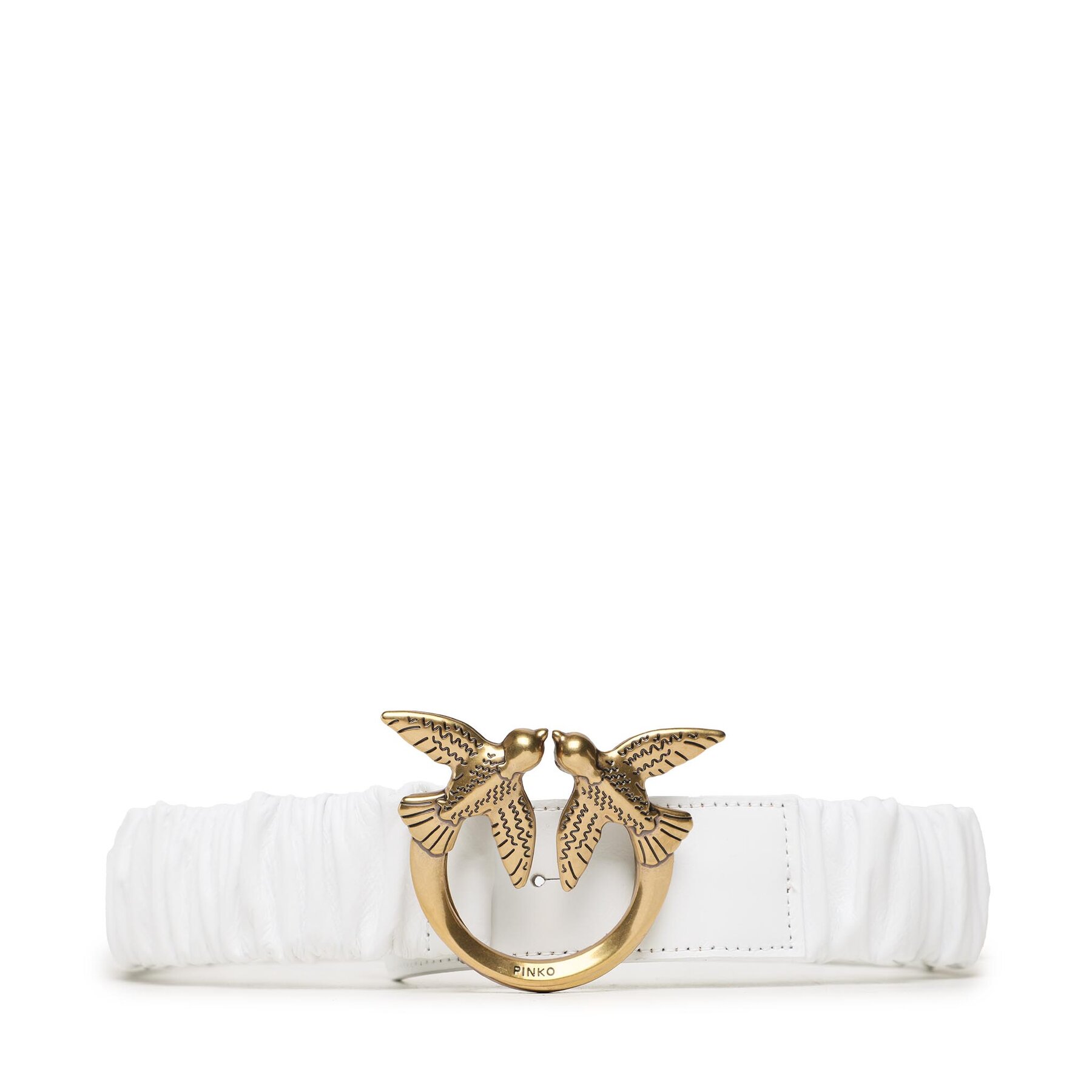 Curea de Damă Pinko Love Ruffle H4 Belt 20231 PLT01 100824.A0F2 White Z14Q 100824.A0F2 imagine super redus 2022