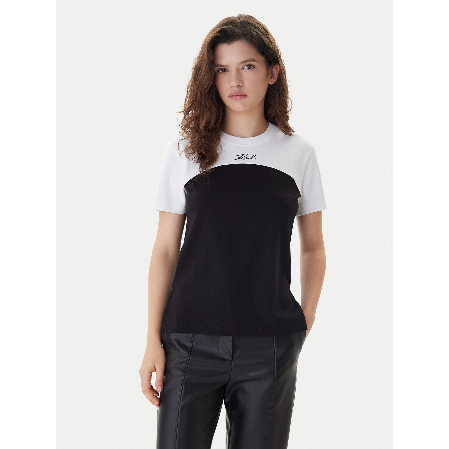 KARL LAGERFELD T-Shirt B1W17008 Schwarz Regular Fit