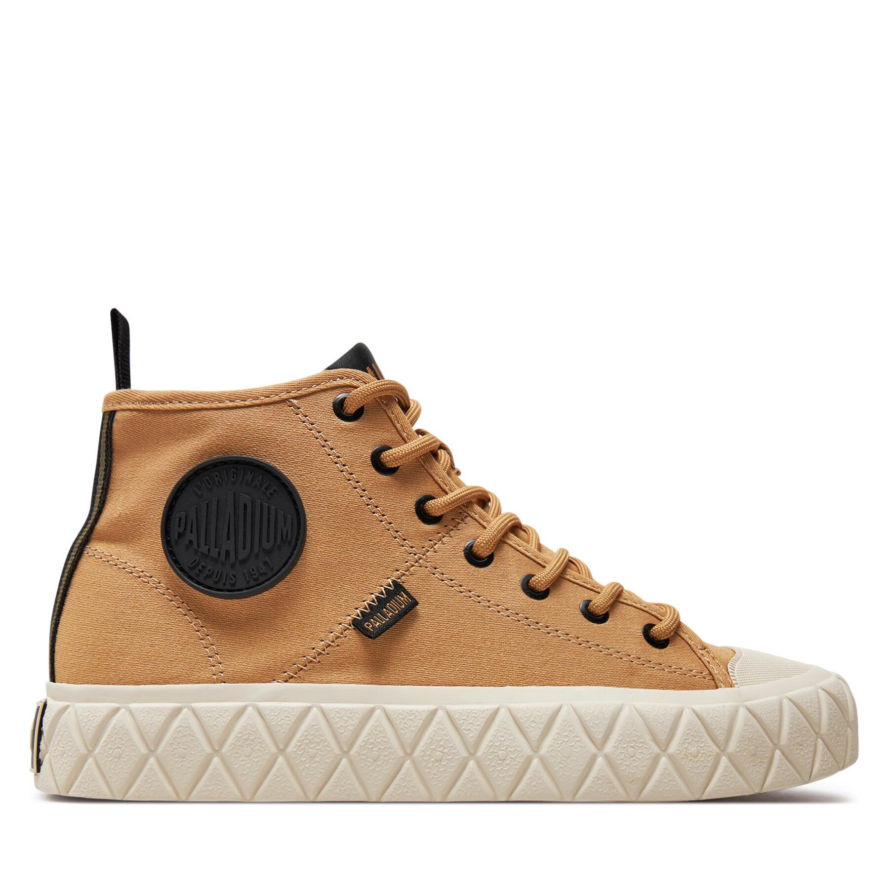 Tygskor Palladium Palla Ace Mid Supply 78570-209-M Beige