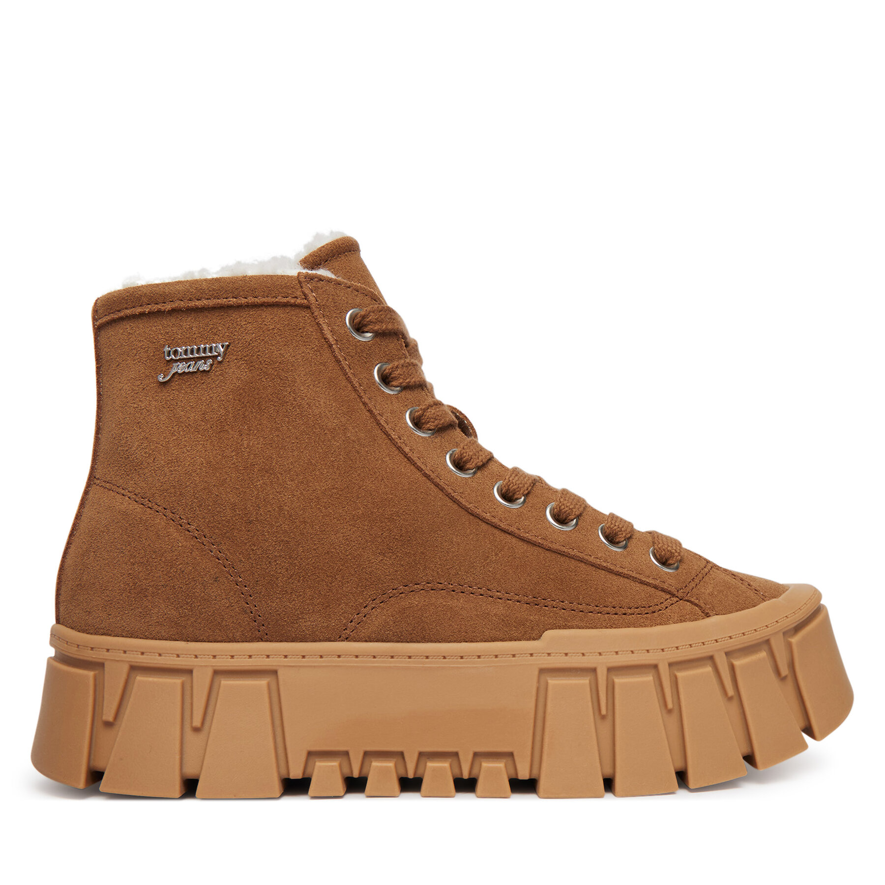Šnurovacia obuv Tommy Jeans Tjw Platform Sneaker Mc Wl EN0EN03134 Hnedá
