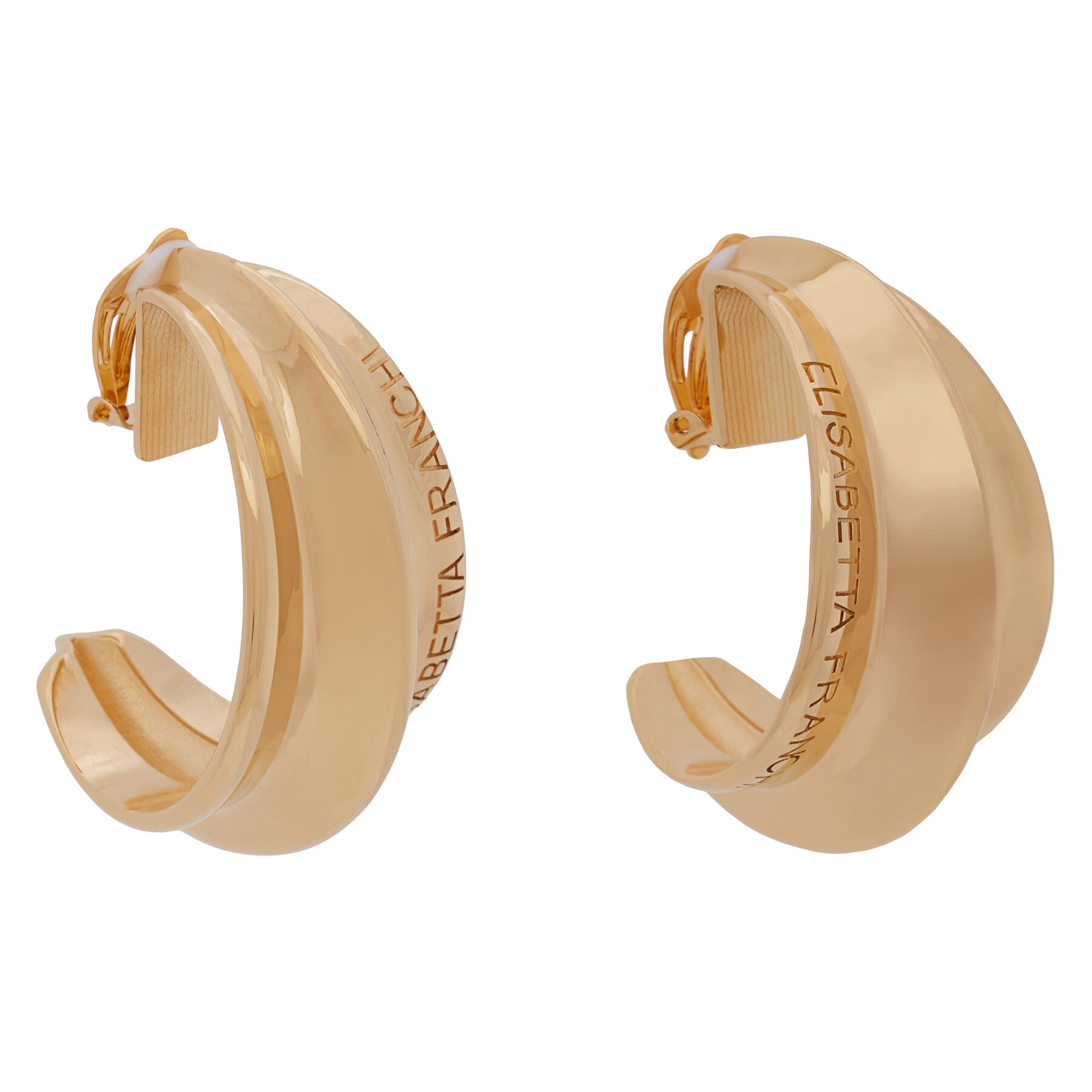 Orecchini a clip Elisabetta Franchi OR-63B-51E2-V230 Oro, Taglia 00, taglia : 00