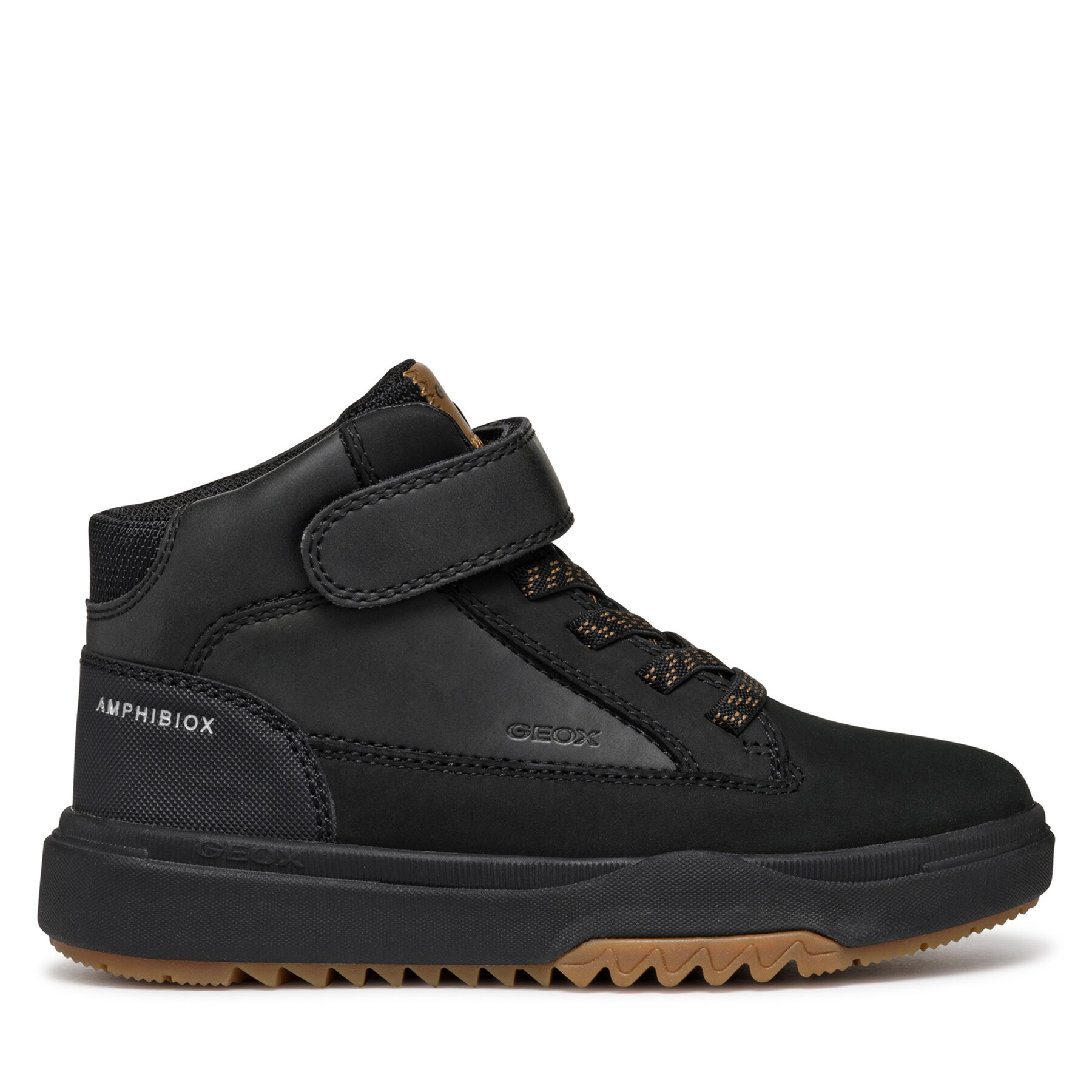 Šnurovacia obuv Geox J Bunshee Boy B Abx J16FMA 0ME32 C9999 M Čierna