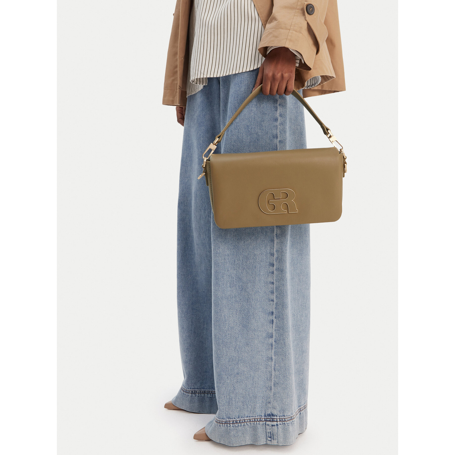 Ročna torba GINO ROSSI EO-LDA8553 Khaki
