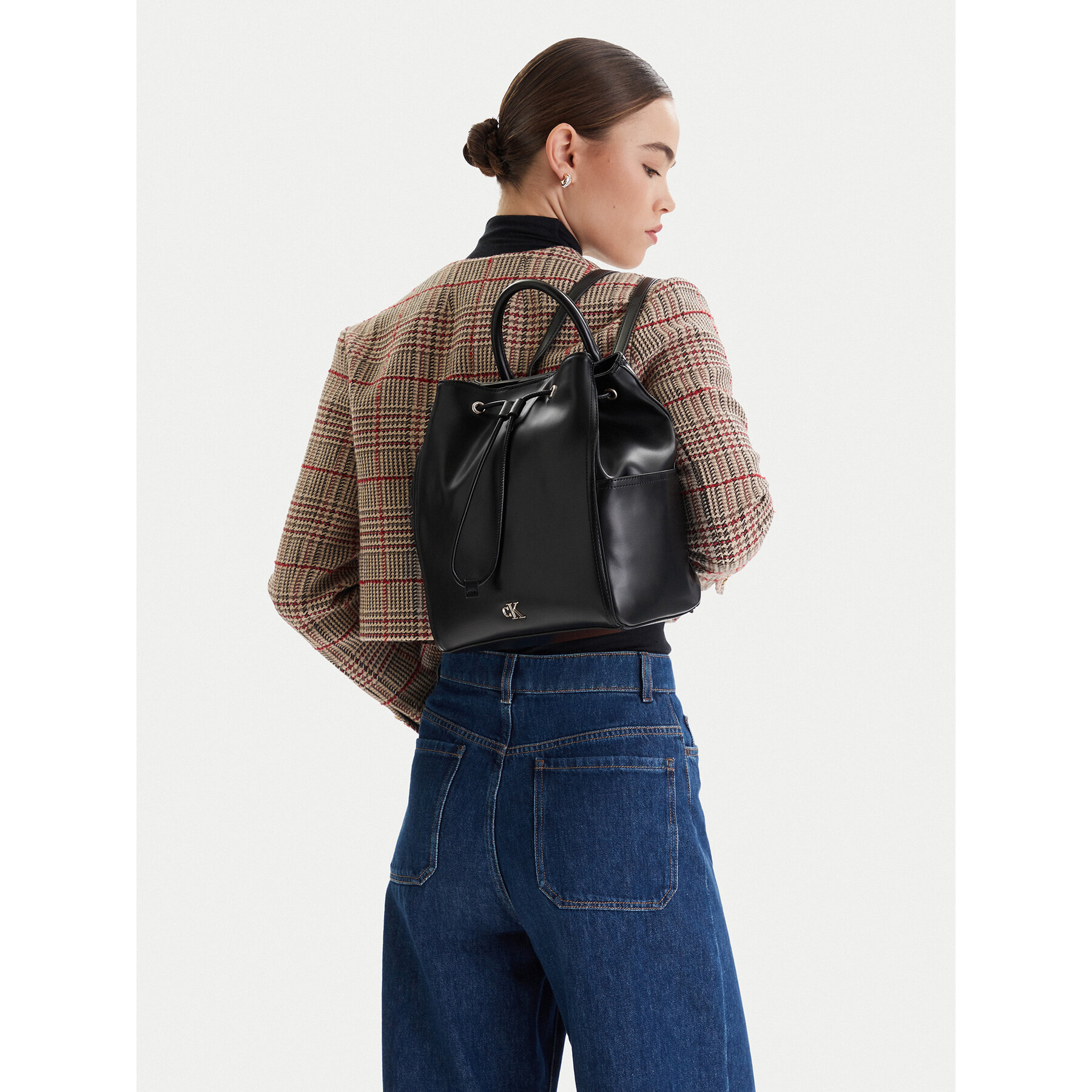 Calvin Klein Σακίδιο Calvin Klein Ck Drawstring Backpack LV04F3329G Μαύρο