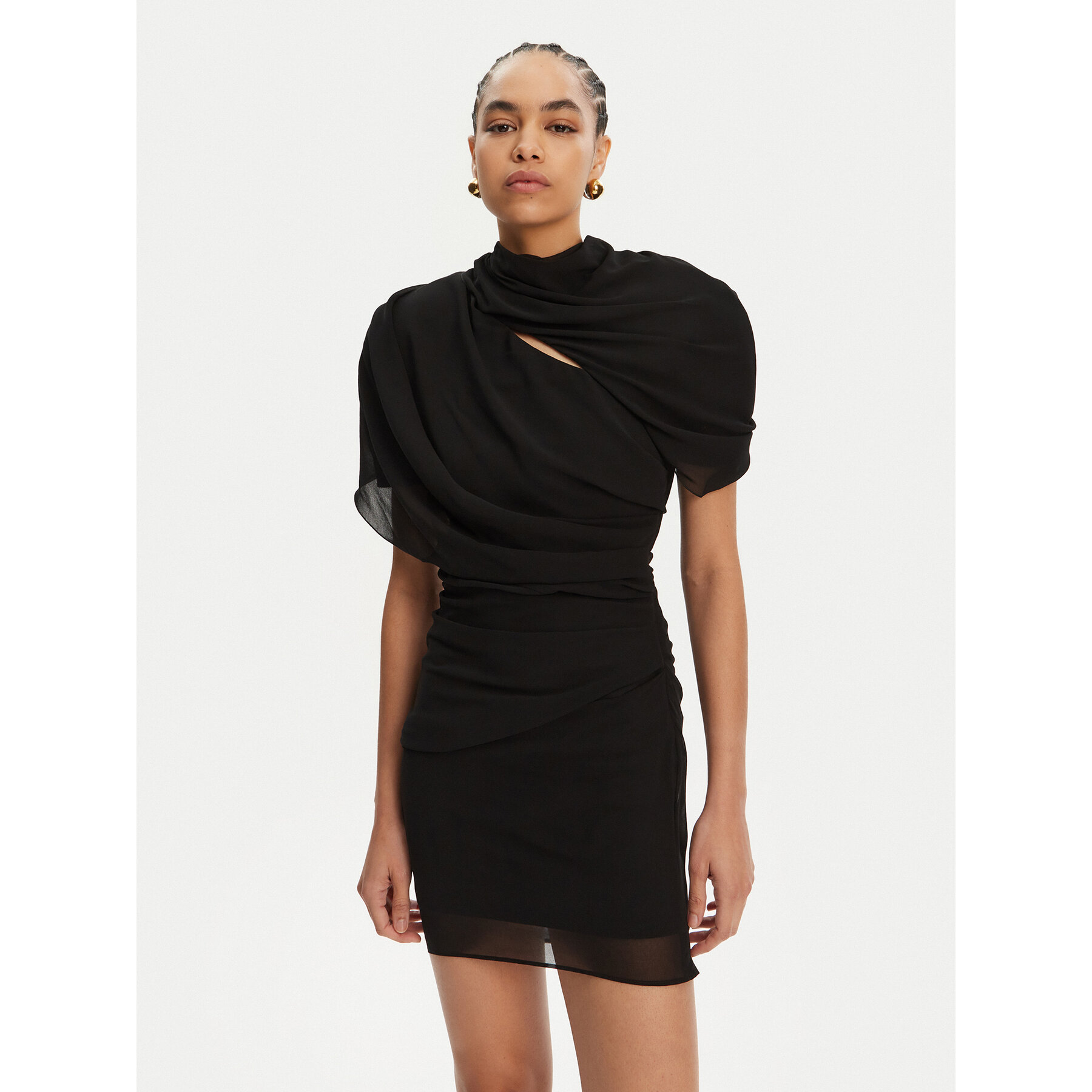 JACQUEMUS Coctailkleid 24H251DR130-1555 Schwarz Regular Fit