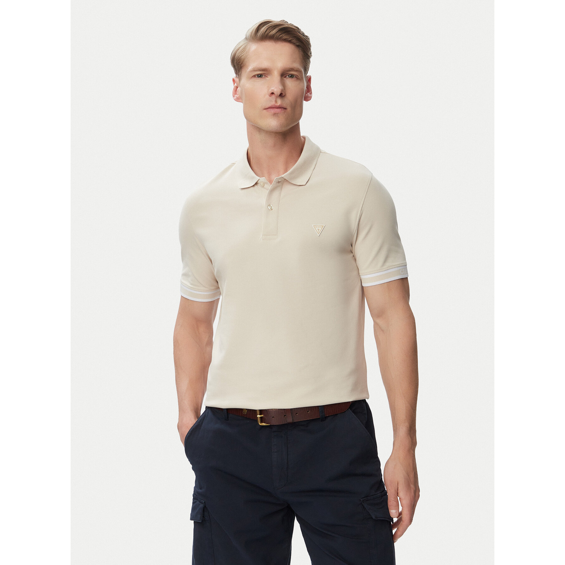 Guess Poloshirt M6GP60 K3076 Hellbeige Regular Fit