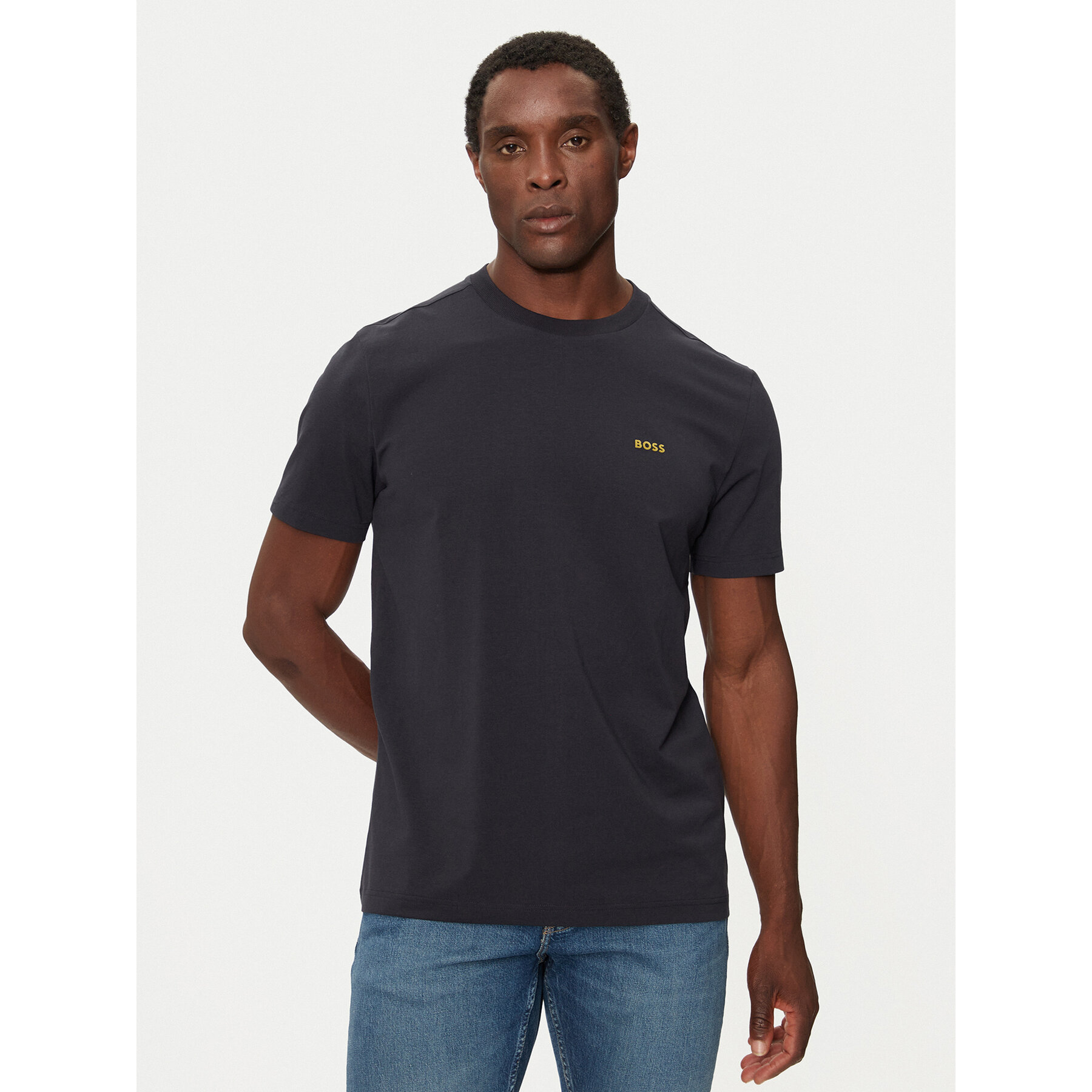 Boss Majica 50506373 Mornarsko modra Regular Fit