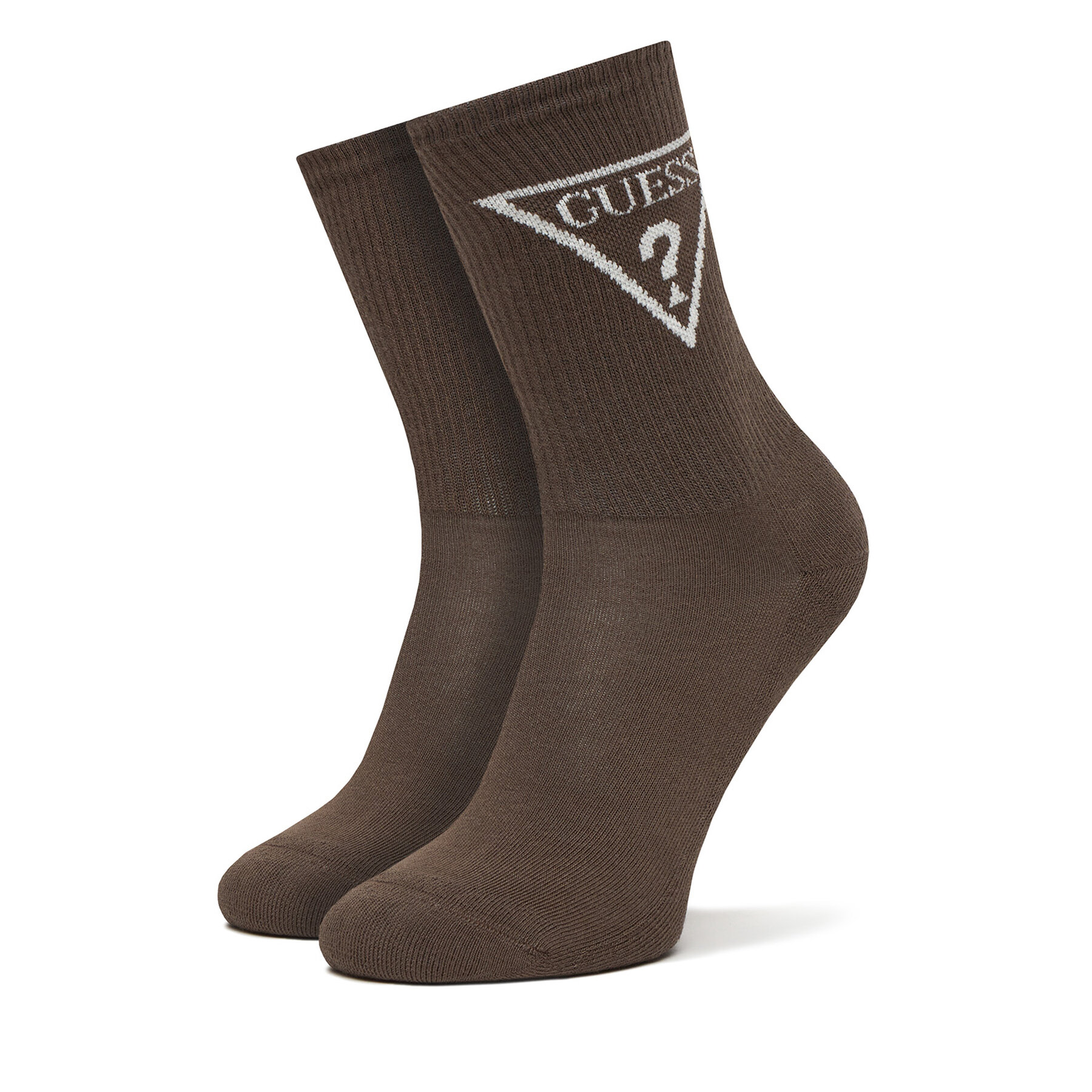 Hosszú zoknik Guess V2GZ00 ZZ00I Barna